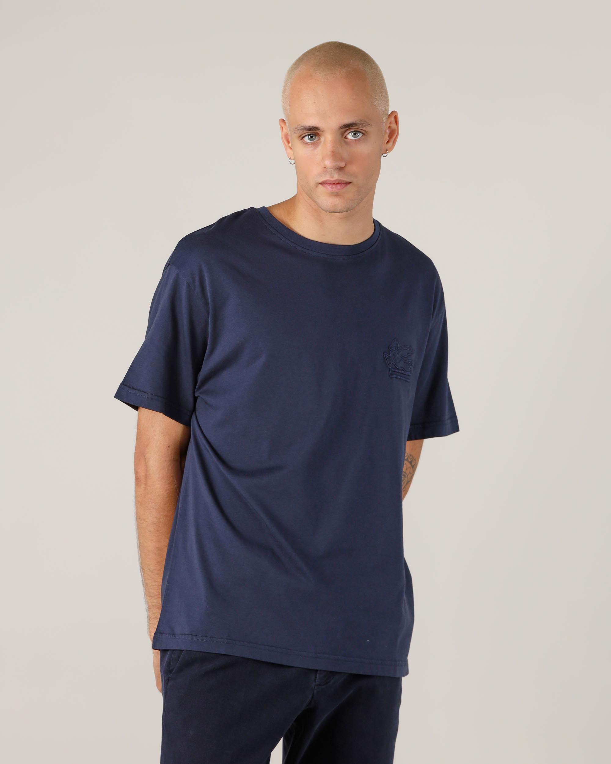 Etro T-Shirt mit Rundhalsausschnitt und Logo