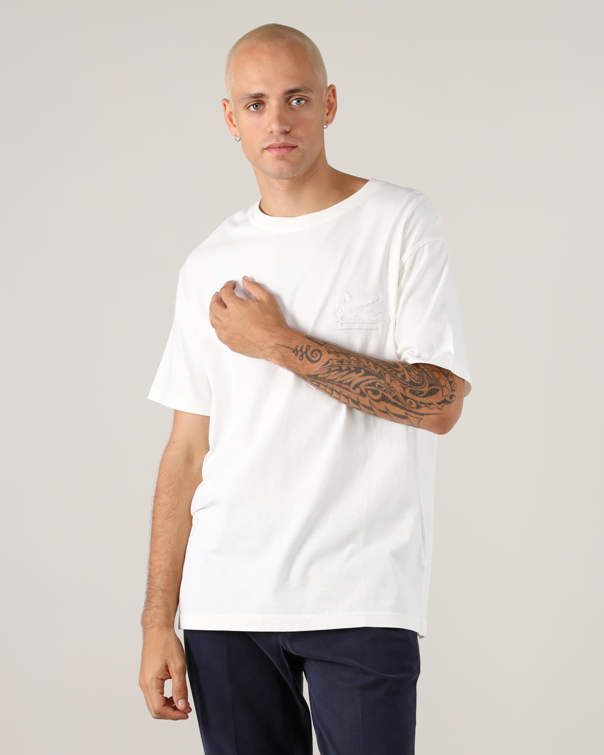 Etro T-Shirt mit Rundhalsausschnitt und Logo