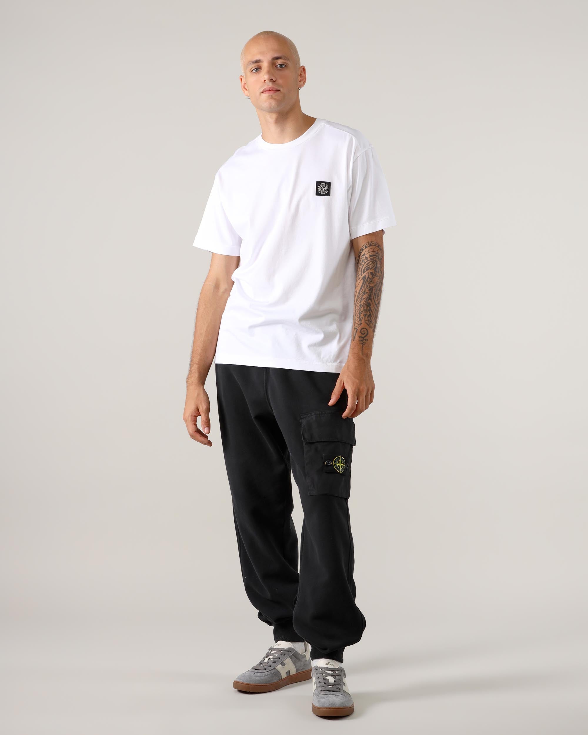 Stone Island – Kurzärmliges T-Shirt mit Logo