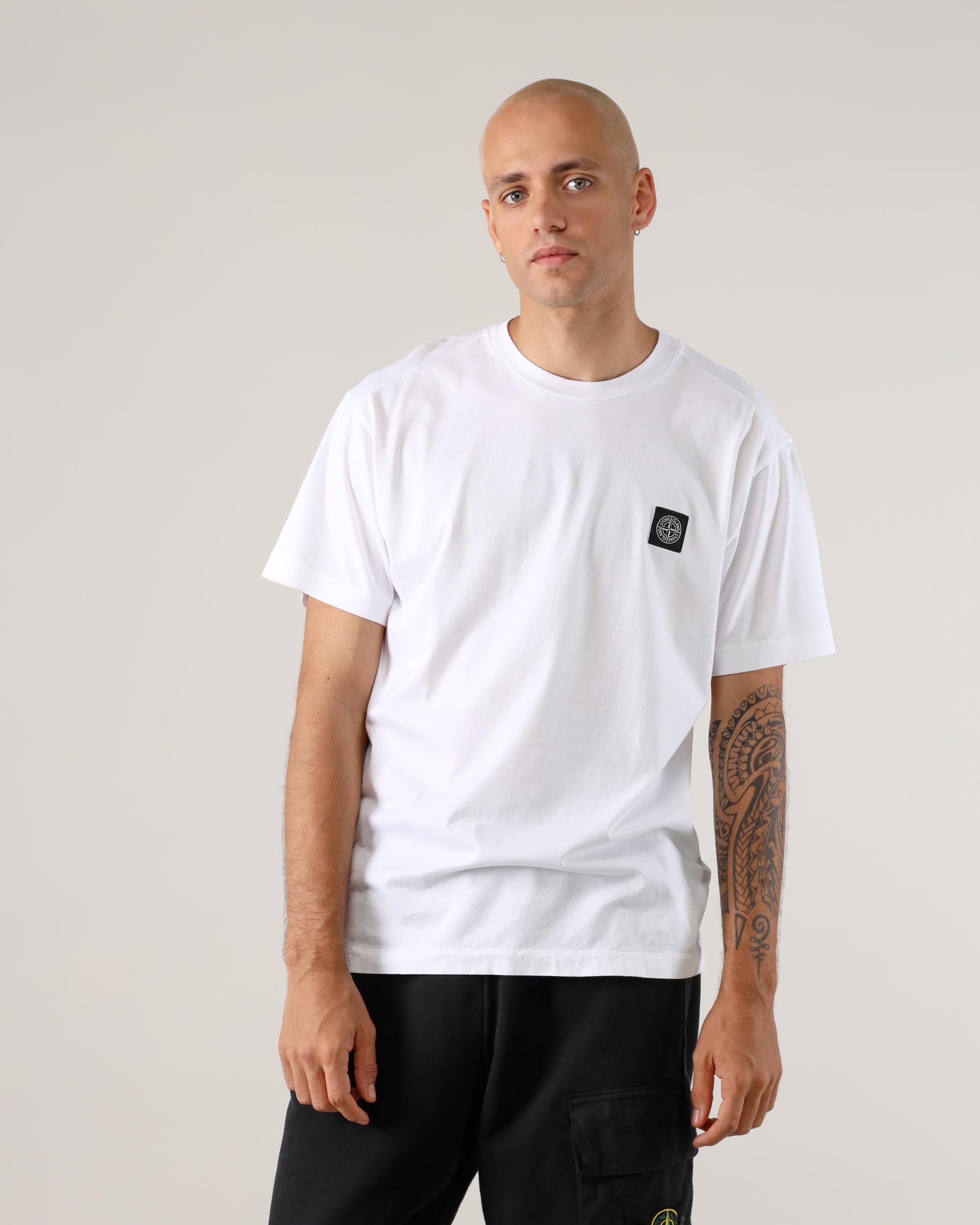 Stone Island – Kurzärmliges T-Shirt mit Logo