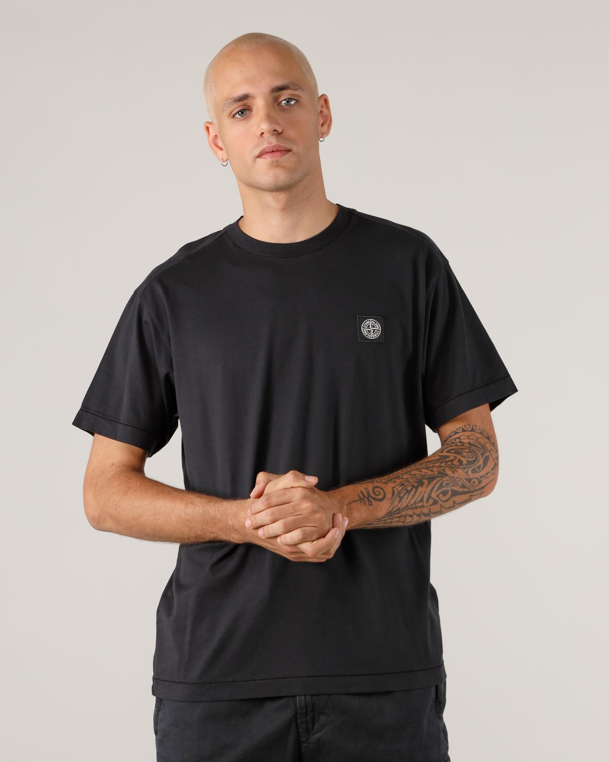 Stone Island – Kurzärmliges T-Shirt mit Logo