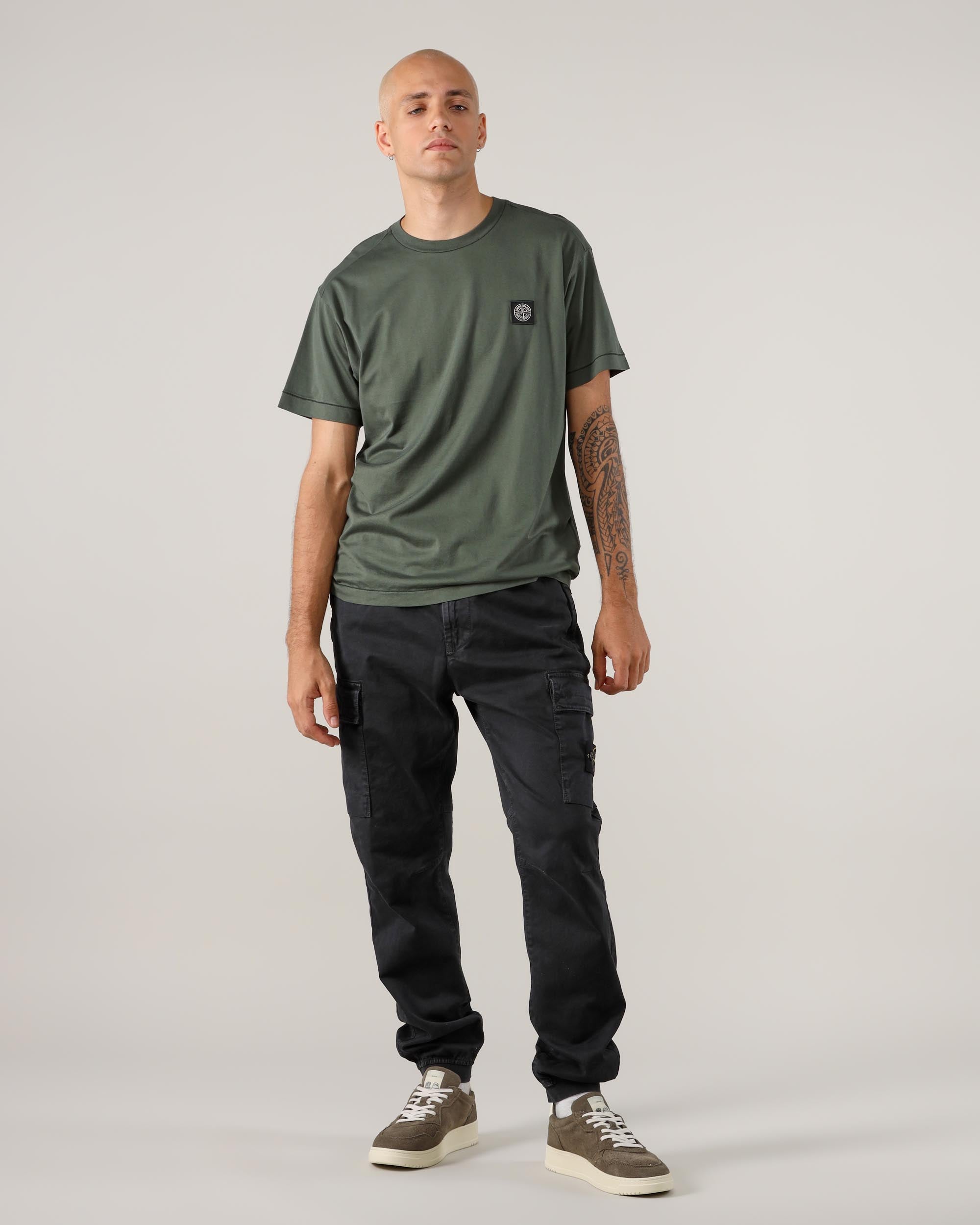 Stone Island – Kurzärmliges T-Shirt mit Logo