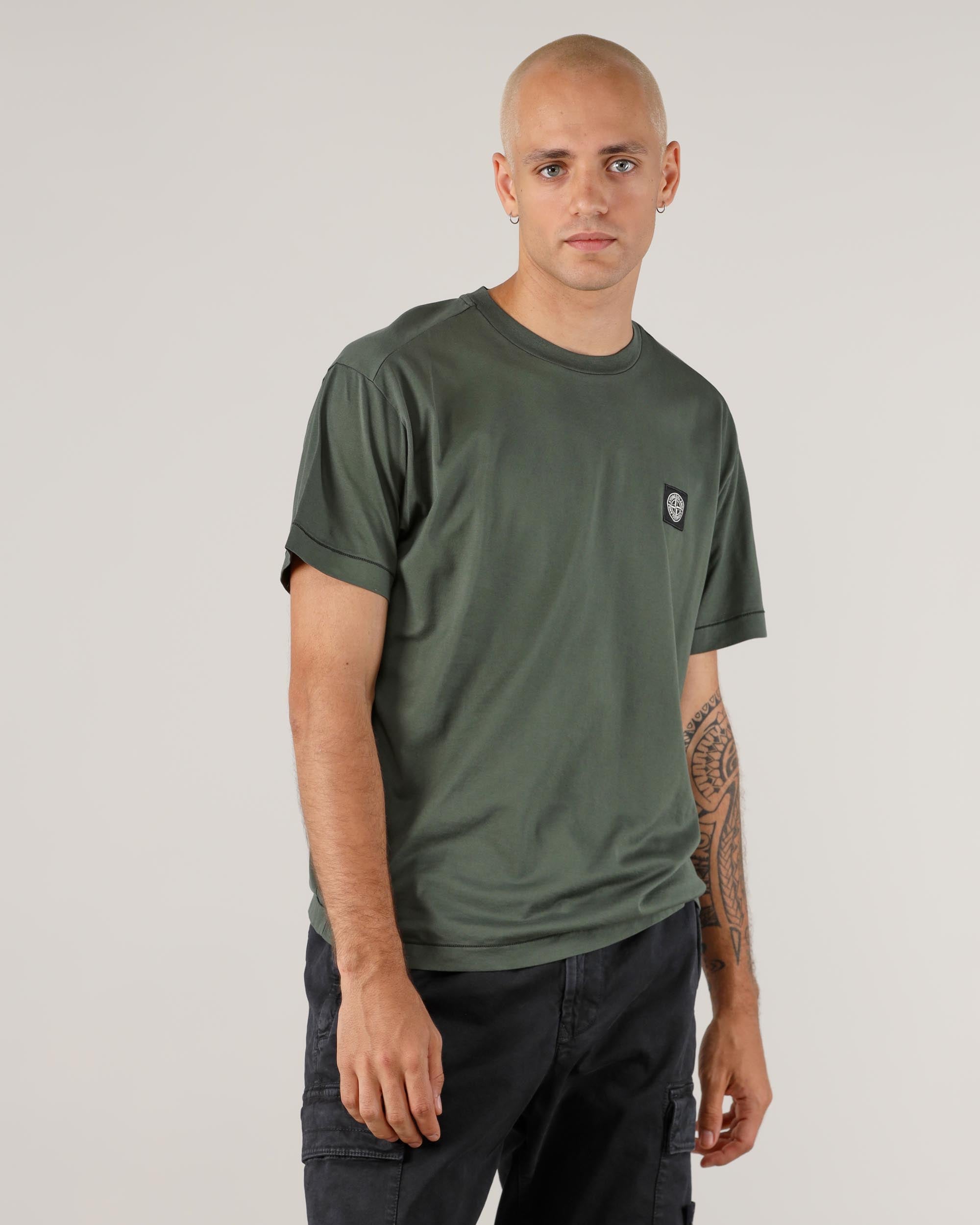 Stone Island – Kurzärmliges T-Shirt mit Logo