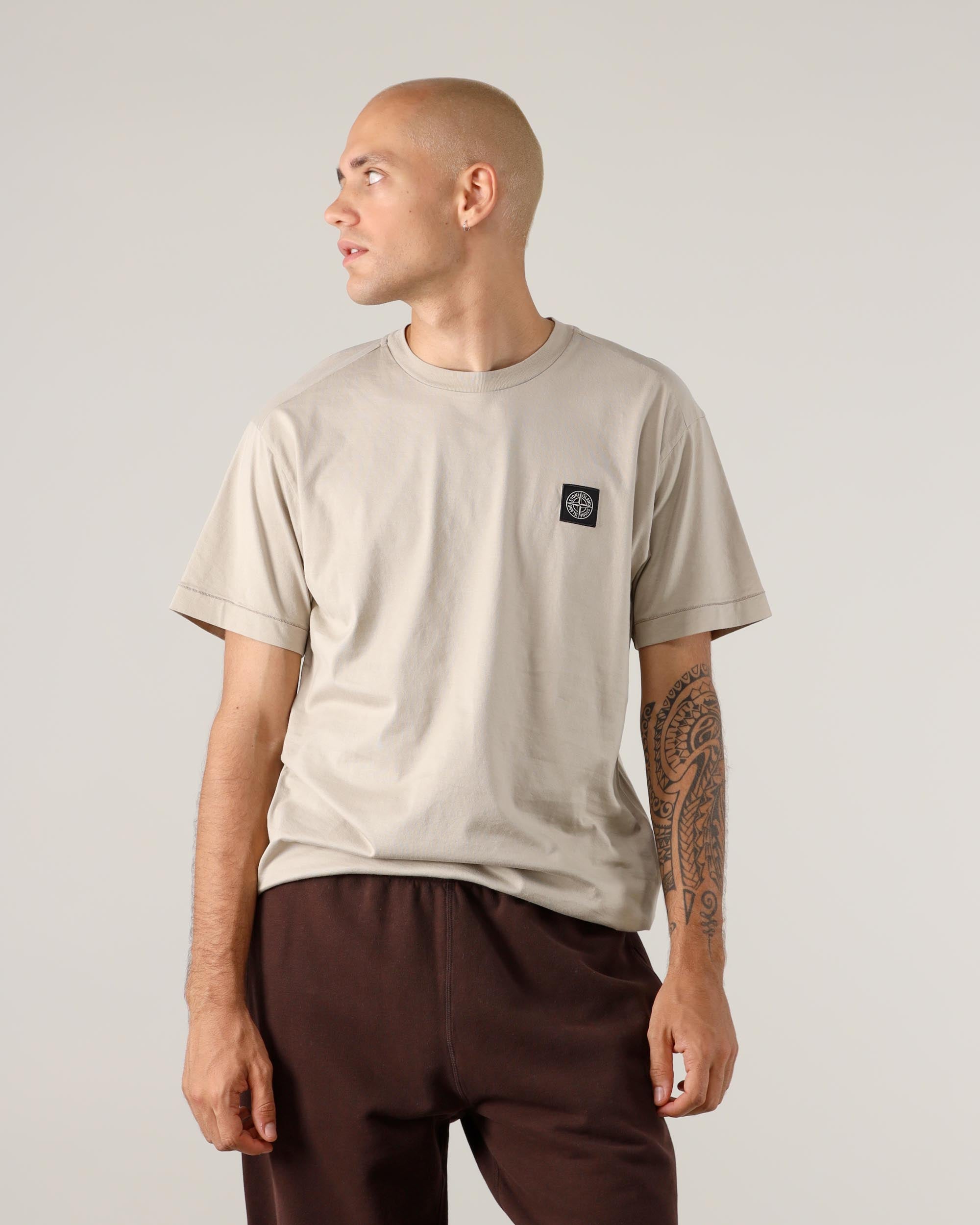 Stone Island – Kurzärmliges T-Shirt mit Logo