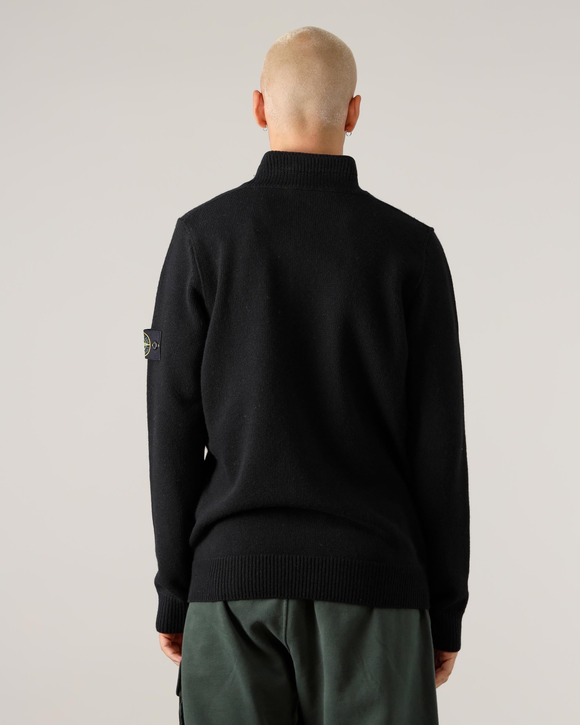 Stone Island – Pullover mit Reißverschluss und Knöpfen
