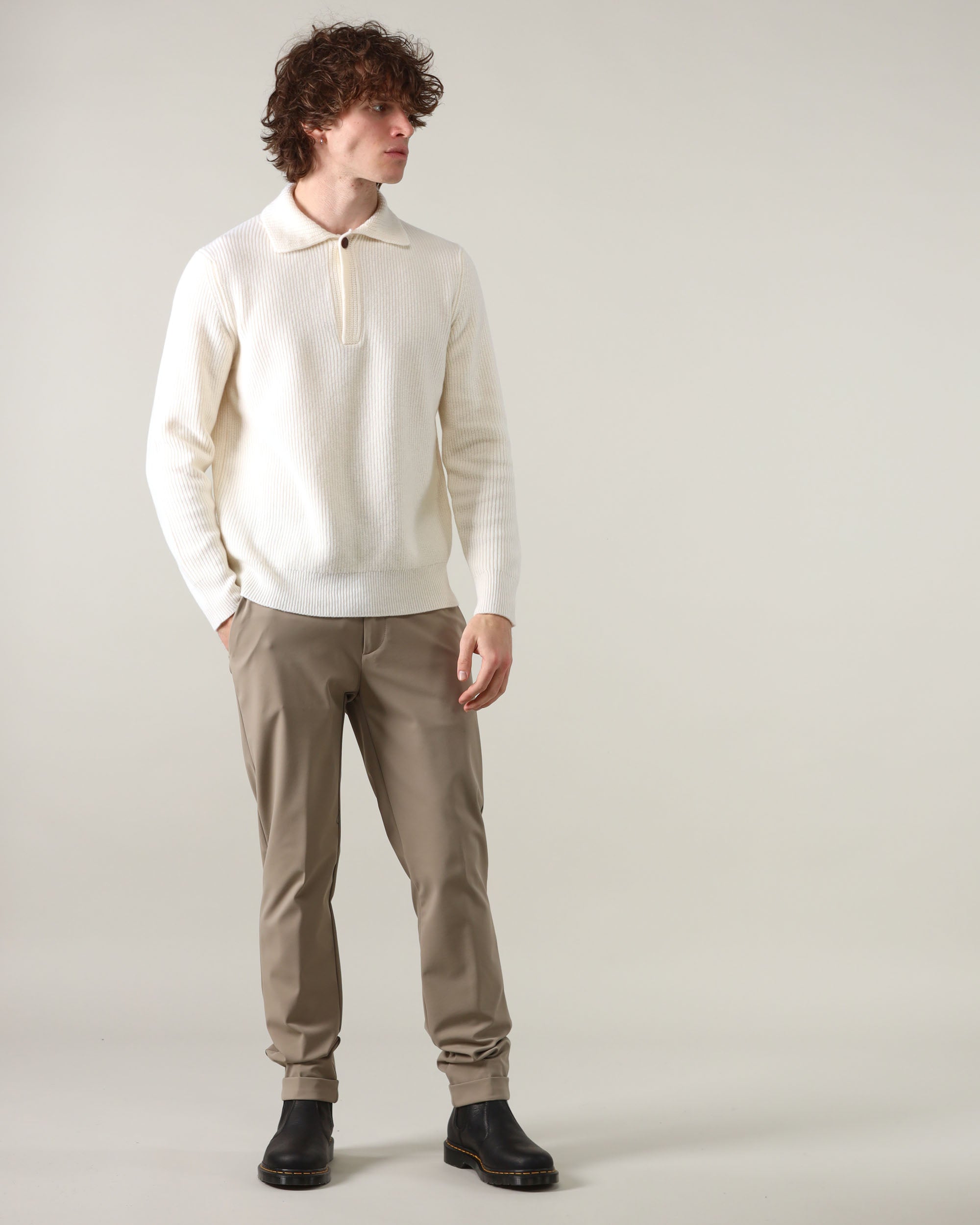 Ballantyne V Neck Polo Pullover