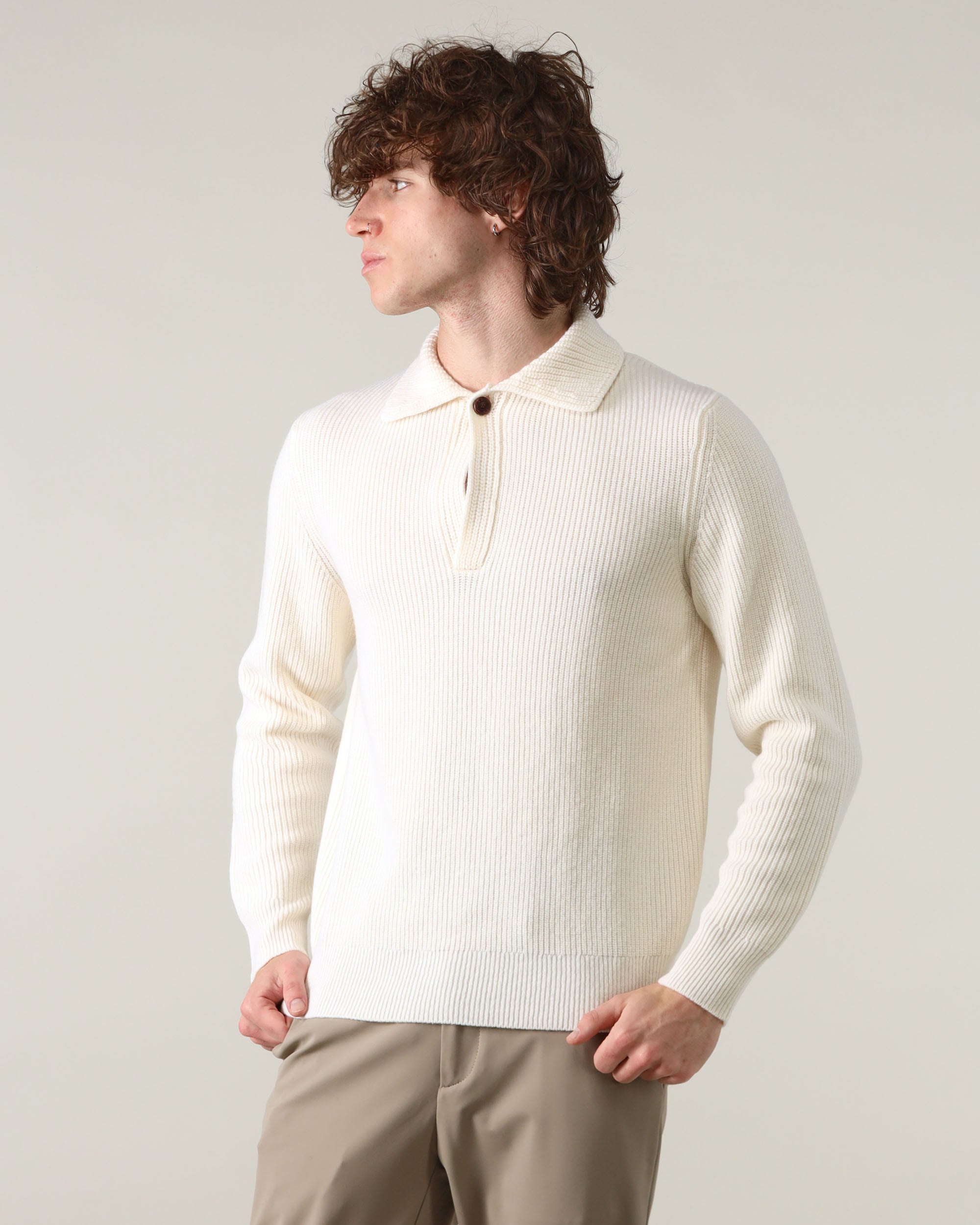 Ballantyne V Neck Polo Pullover
