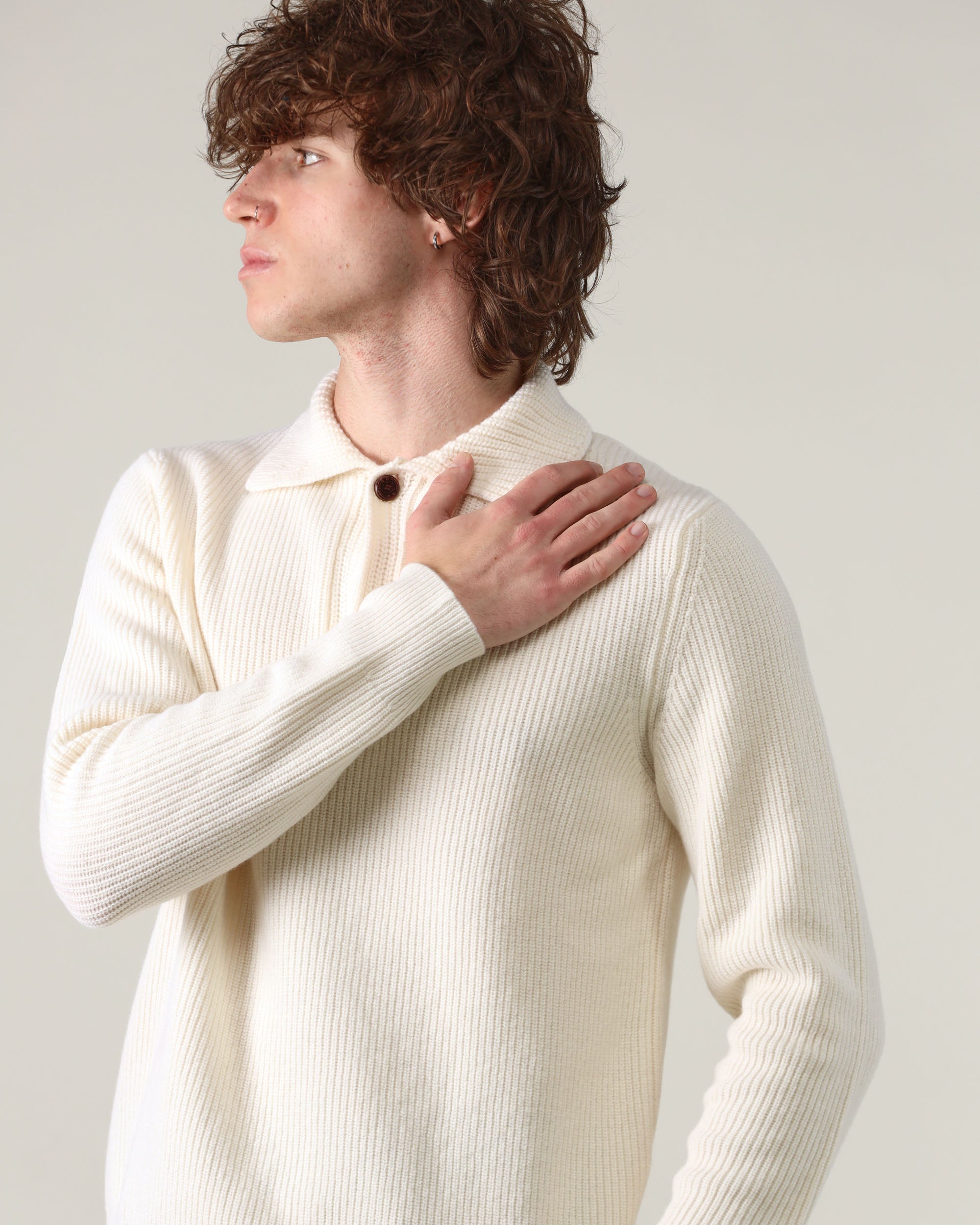 Ballantyne V Neck Polo Pullover