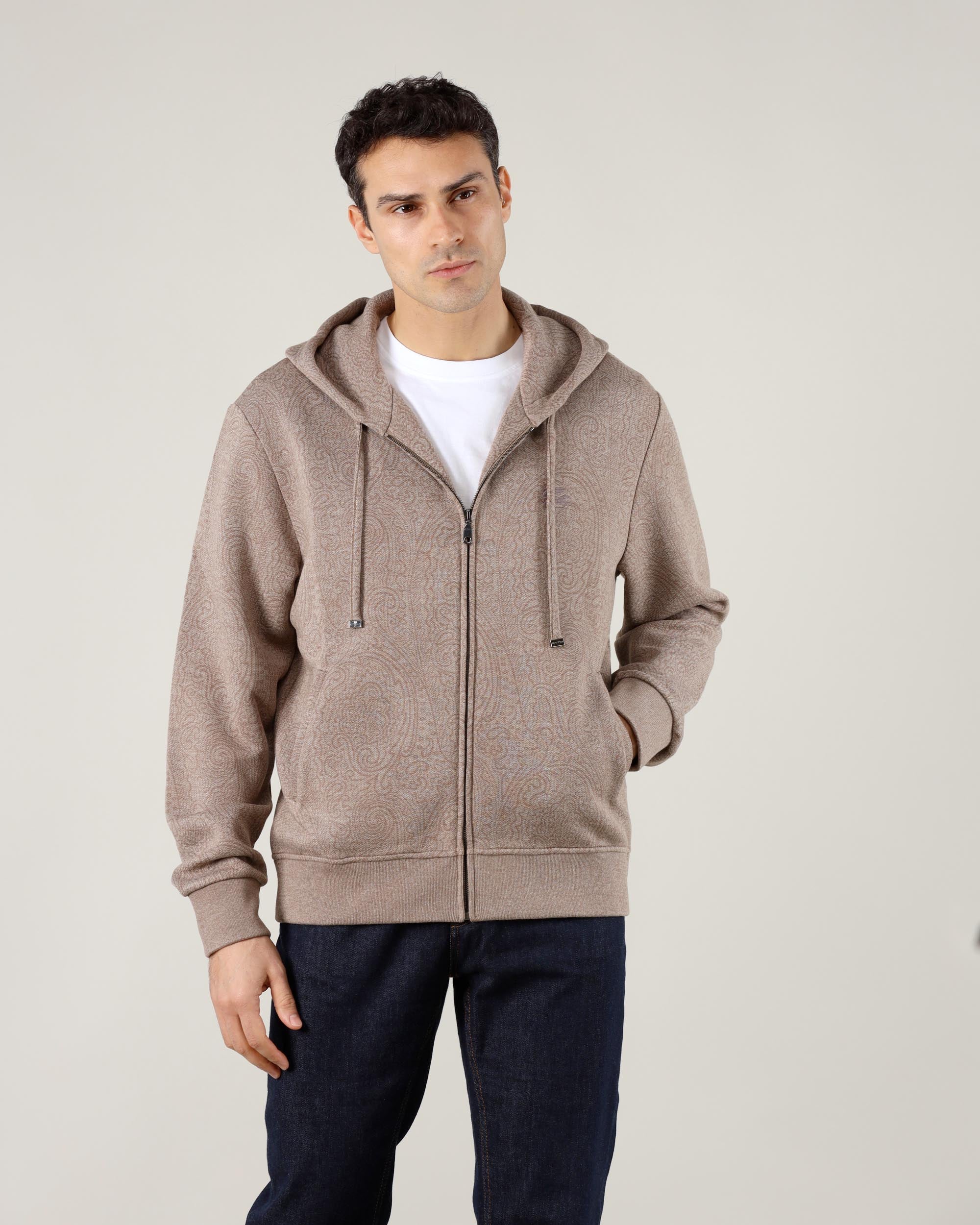 Sweat-shirt zippé à capuche Etro