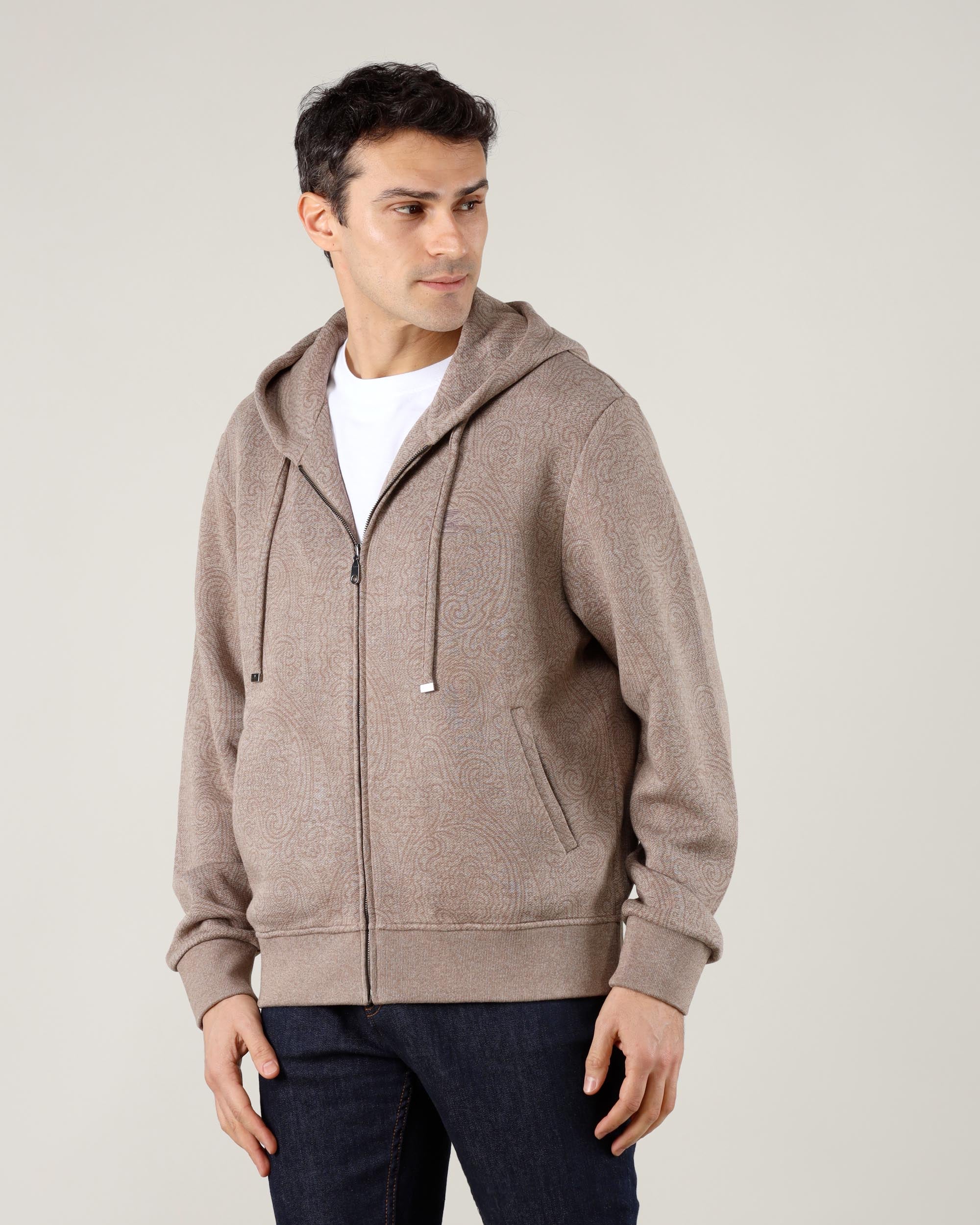 Sweat-shirt zippé à capuche Etro