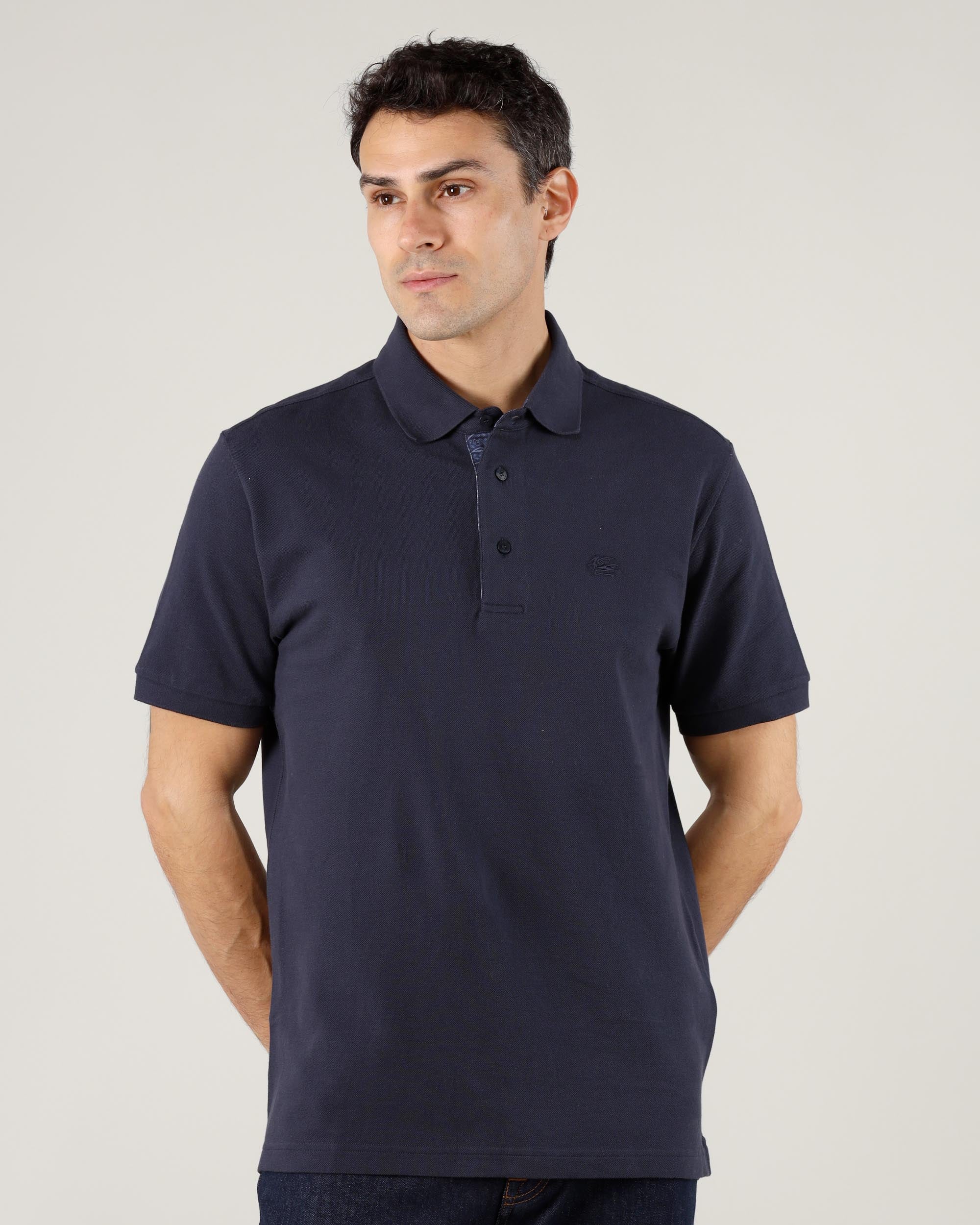 Etro Roma Polo with Printed Details