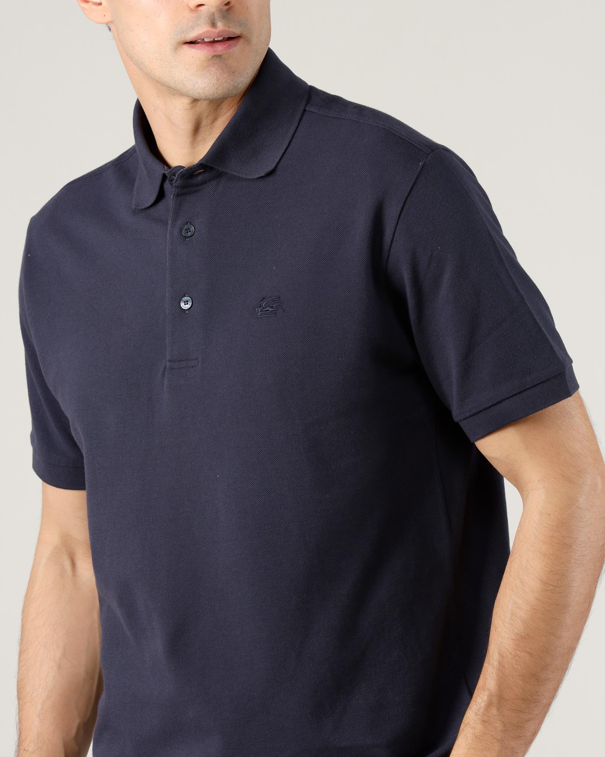 Etro Roma Polo with Printed Details