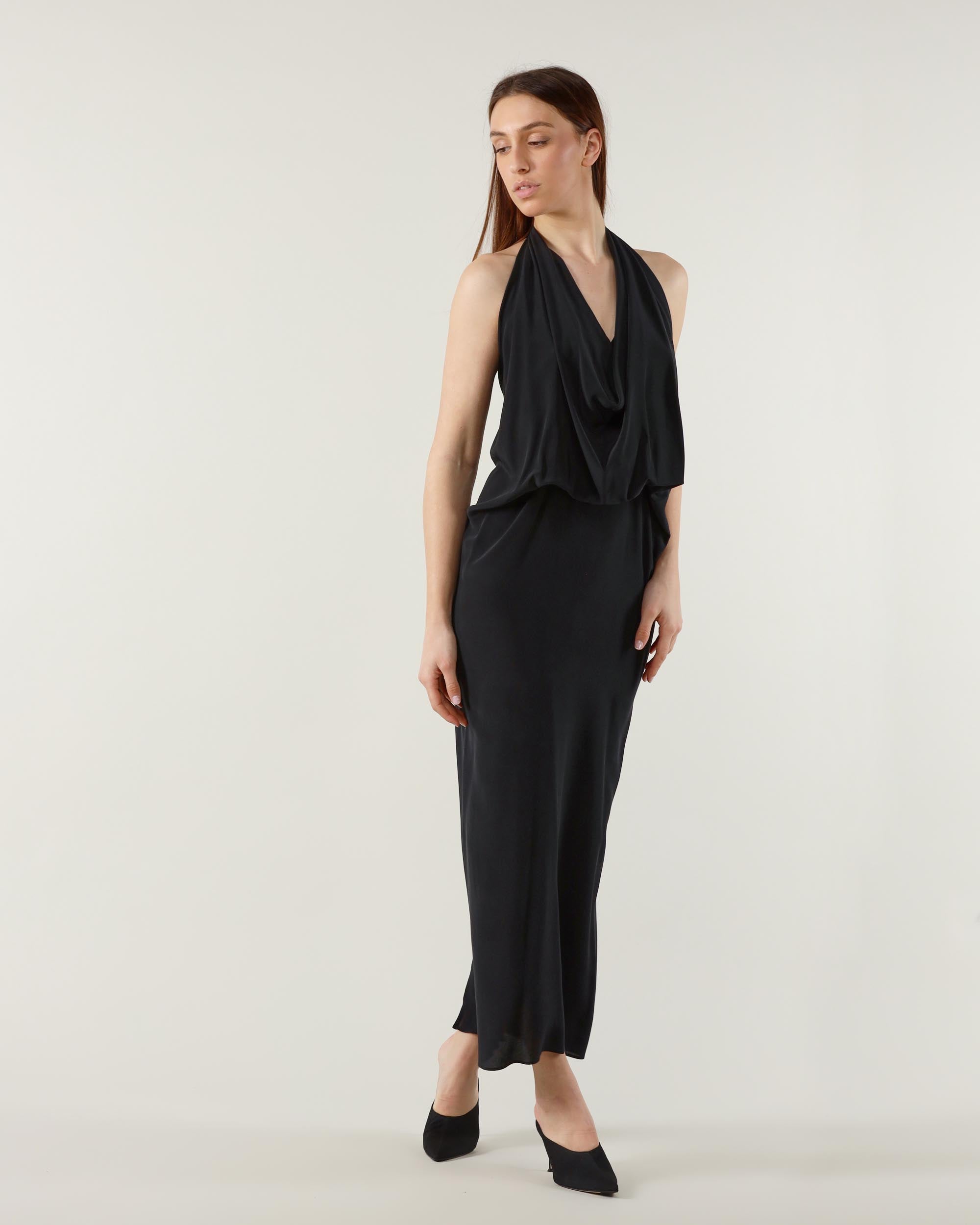 Alysi Abito Seta Mano Sale Halter
