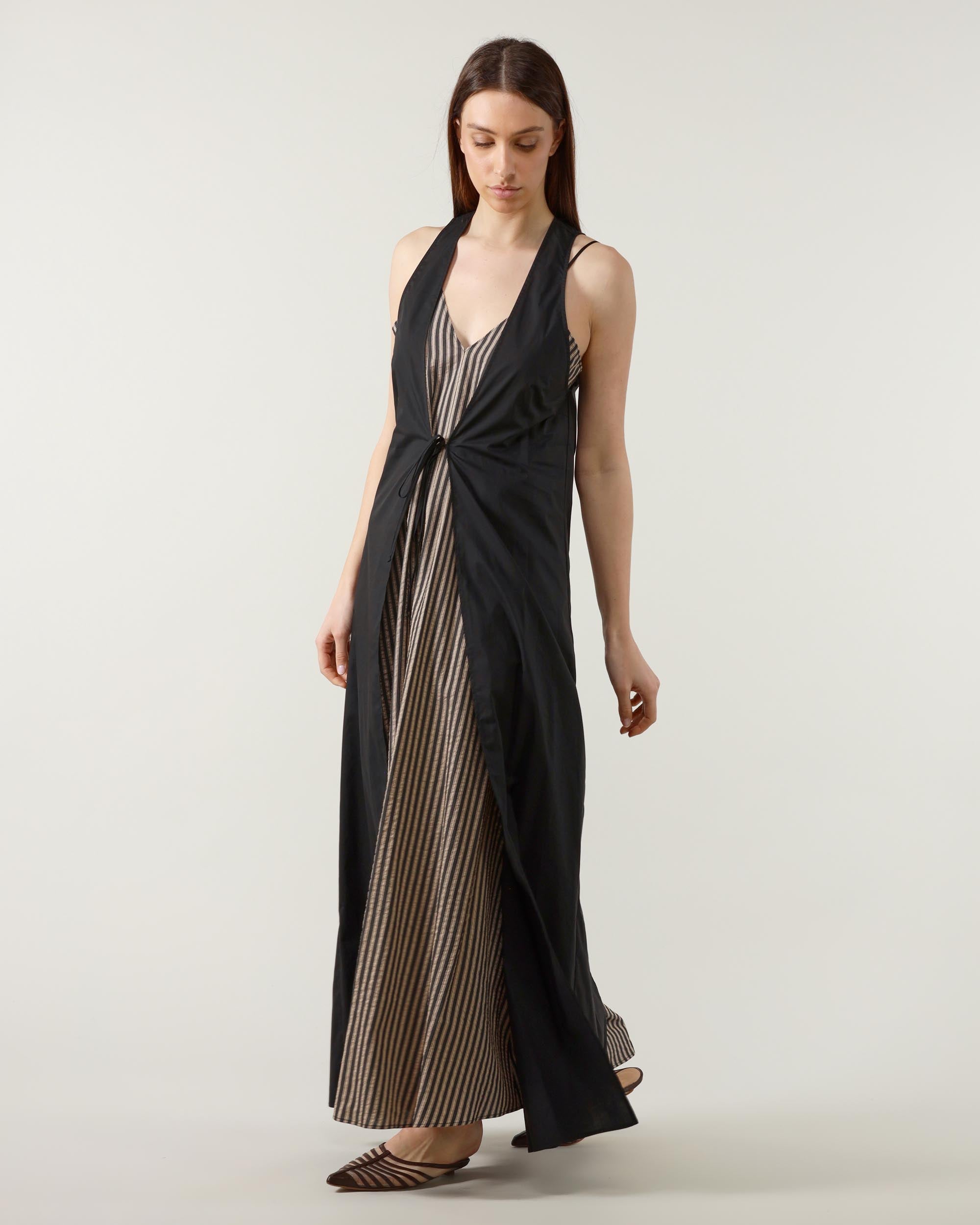 Alysi Abito Tailored Stripes + Gilet