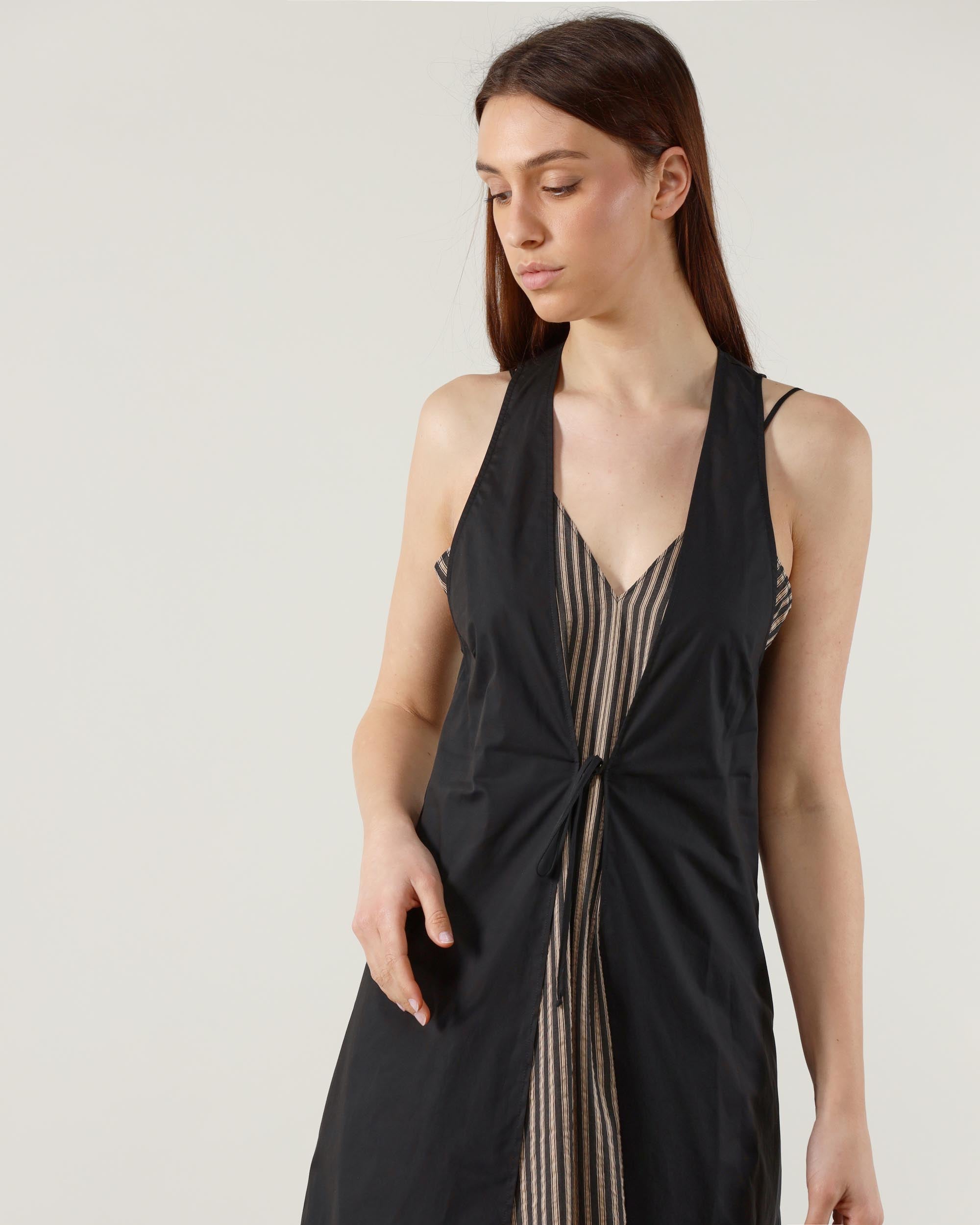 Alysi Abito Tailored Stripes + Gilet