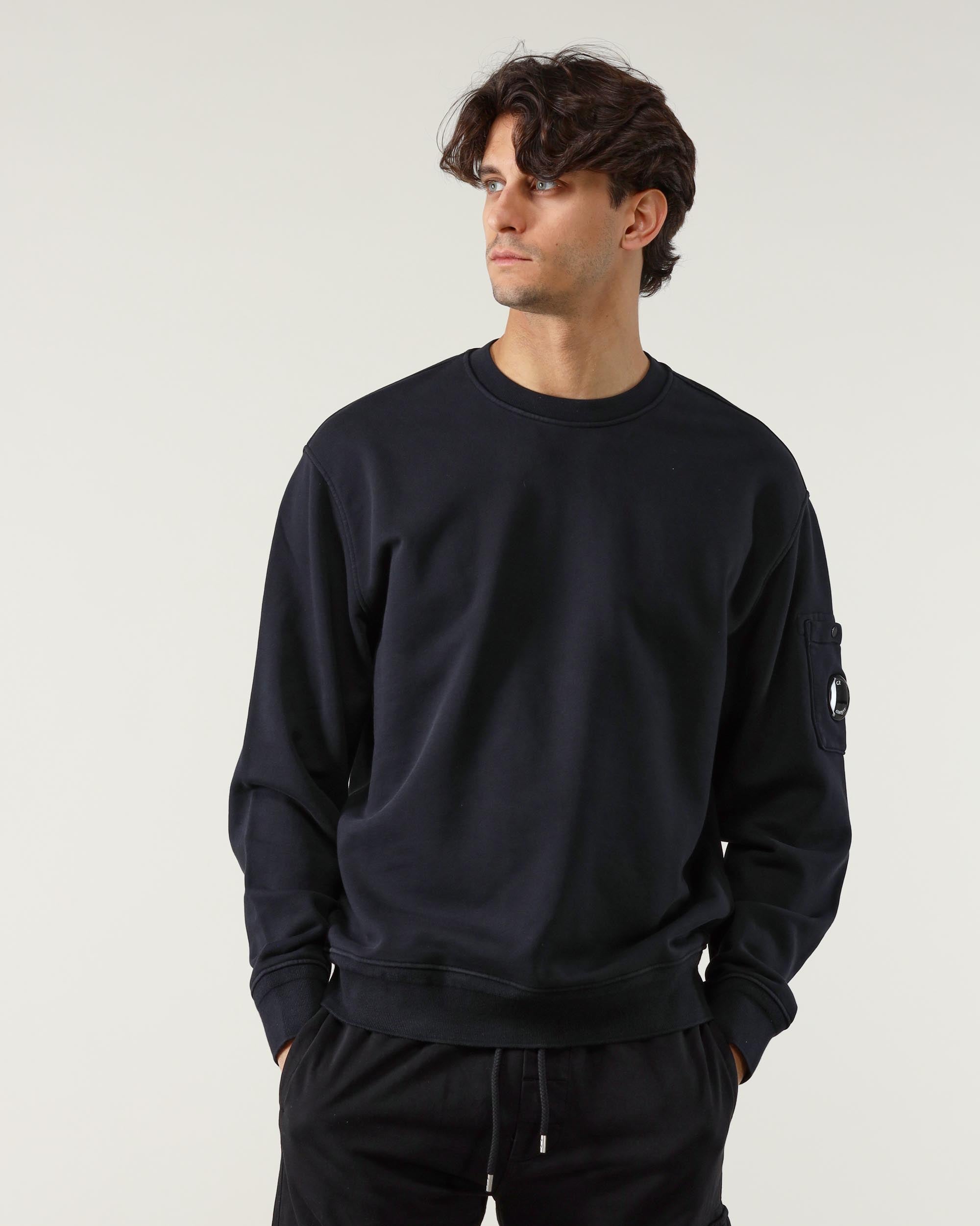 C. P. Company Felpa Girocollo Diagonal Fleece