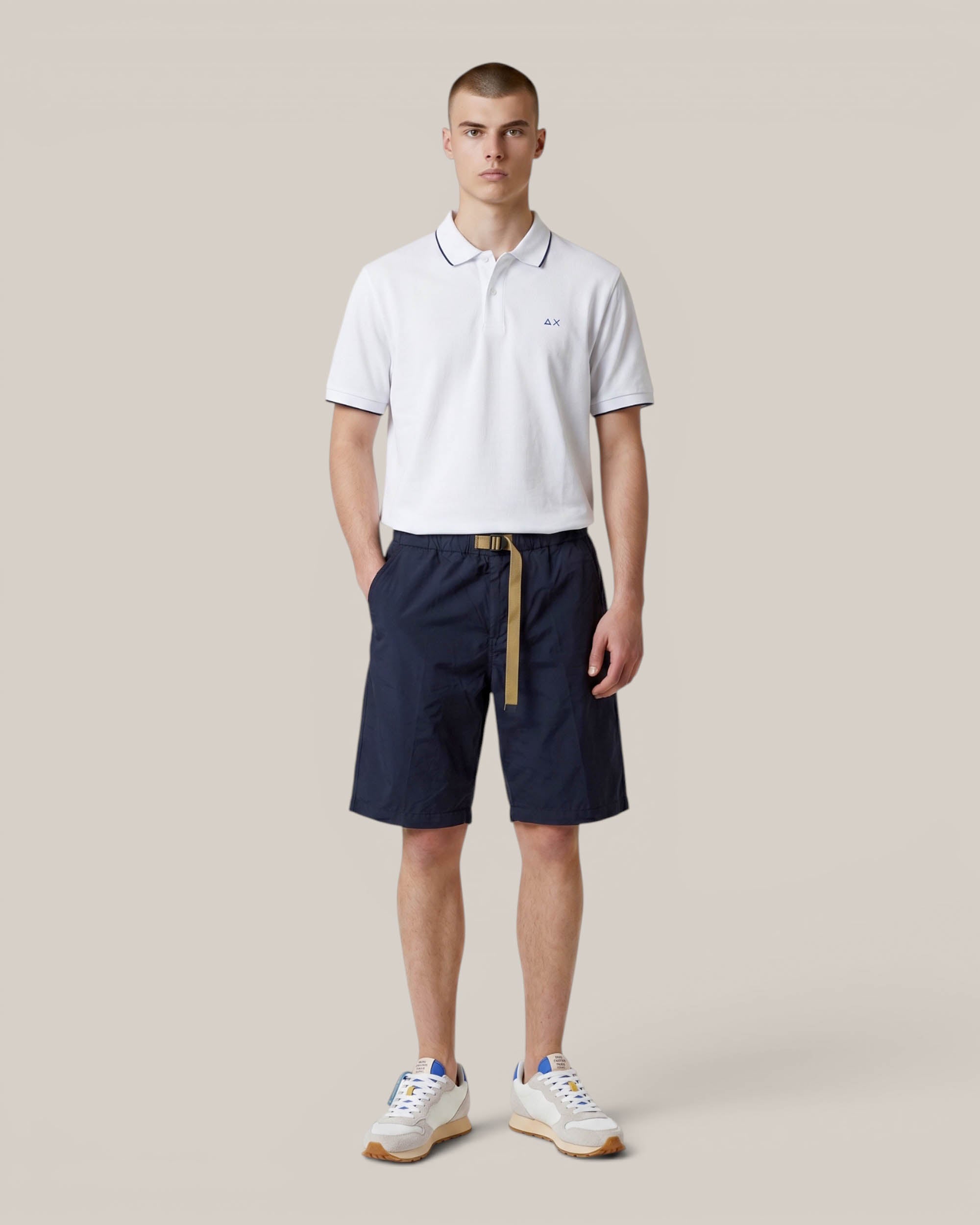Sun68 Polo con Riga sul Collo