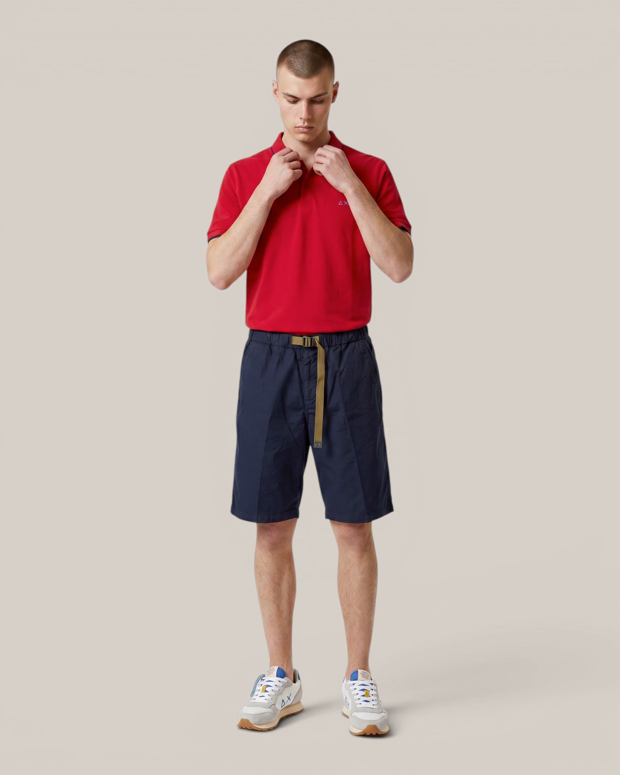 Sun68 Polo con Riga sul Collo