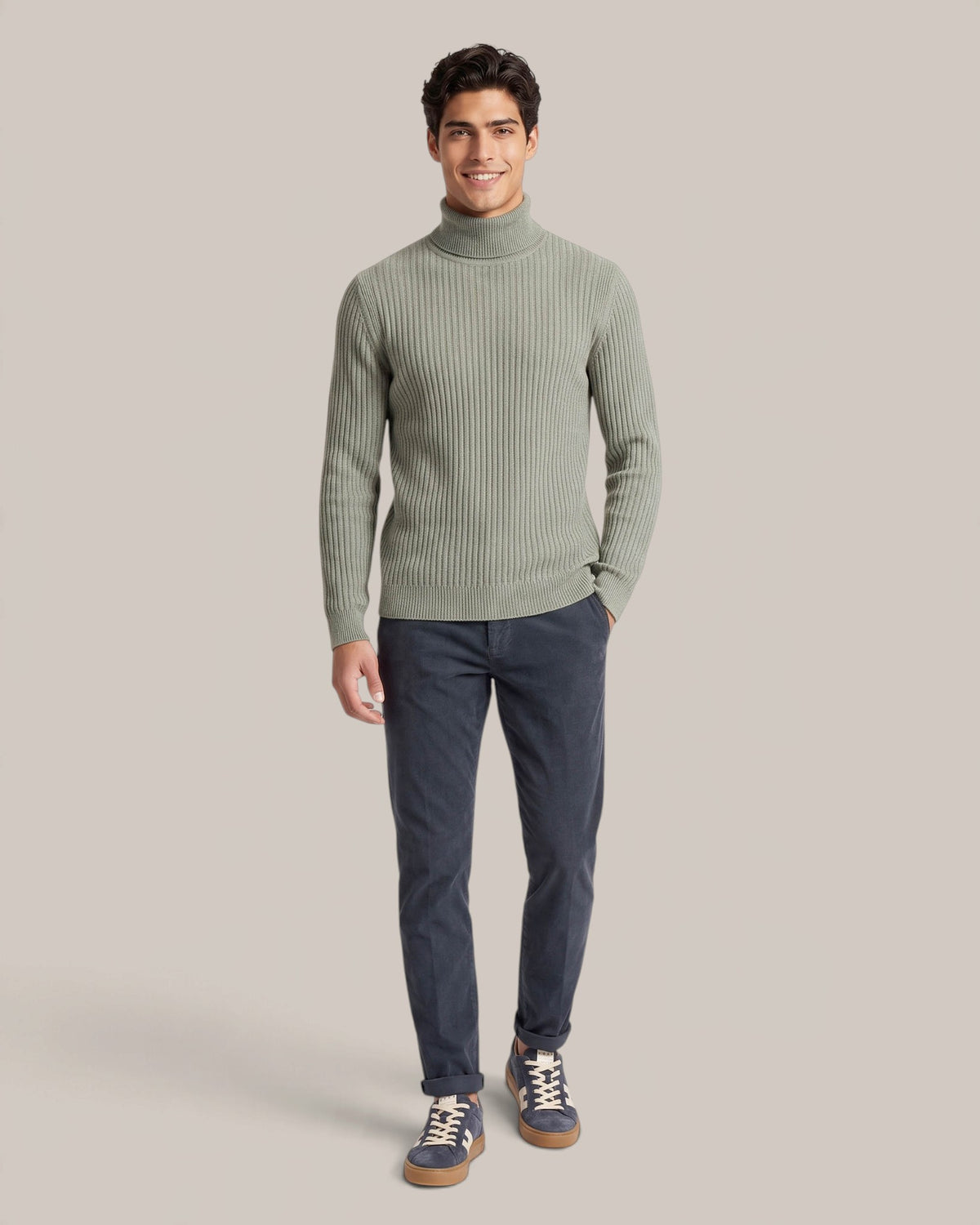 RRD Roberto Ricci Designs Velvet Crew Neck Sweater