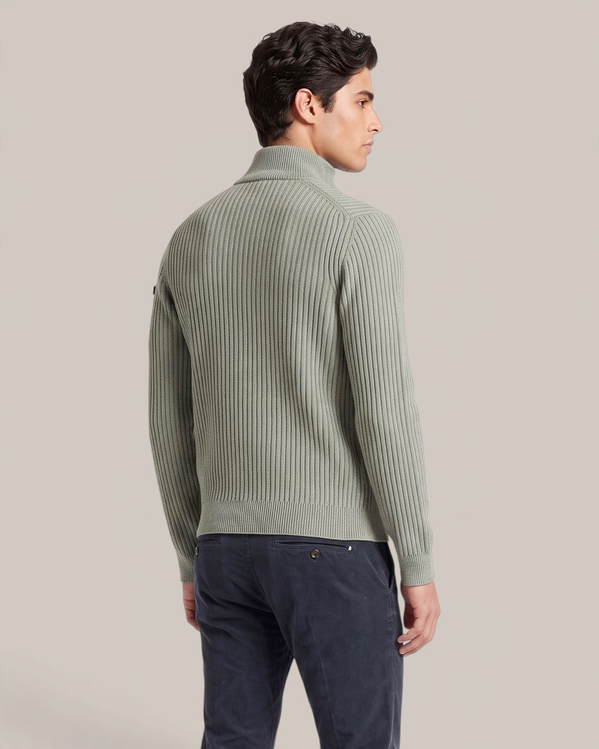 RRD Roberto Ricci Designs Velvet Crew Neck Sweater