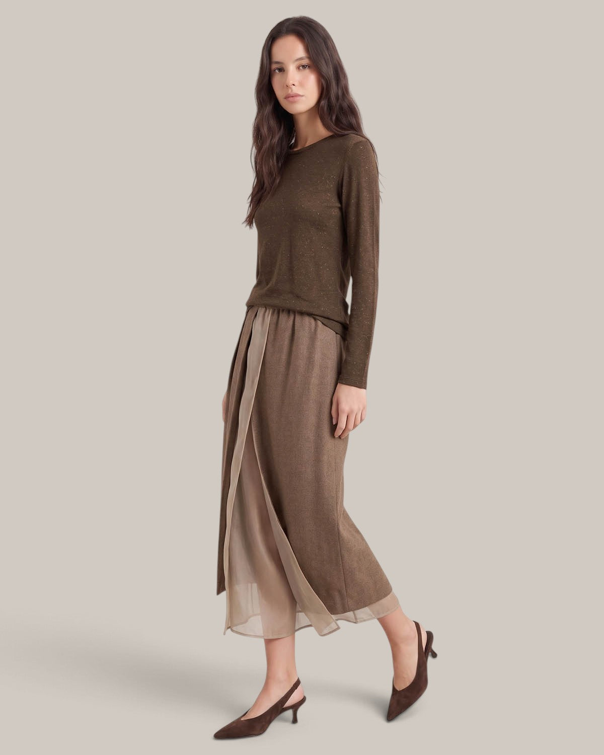 Alysi Jupe en flanelle Garzata