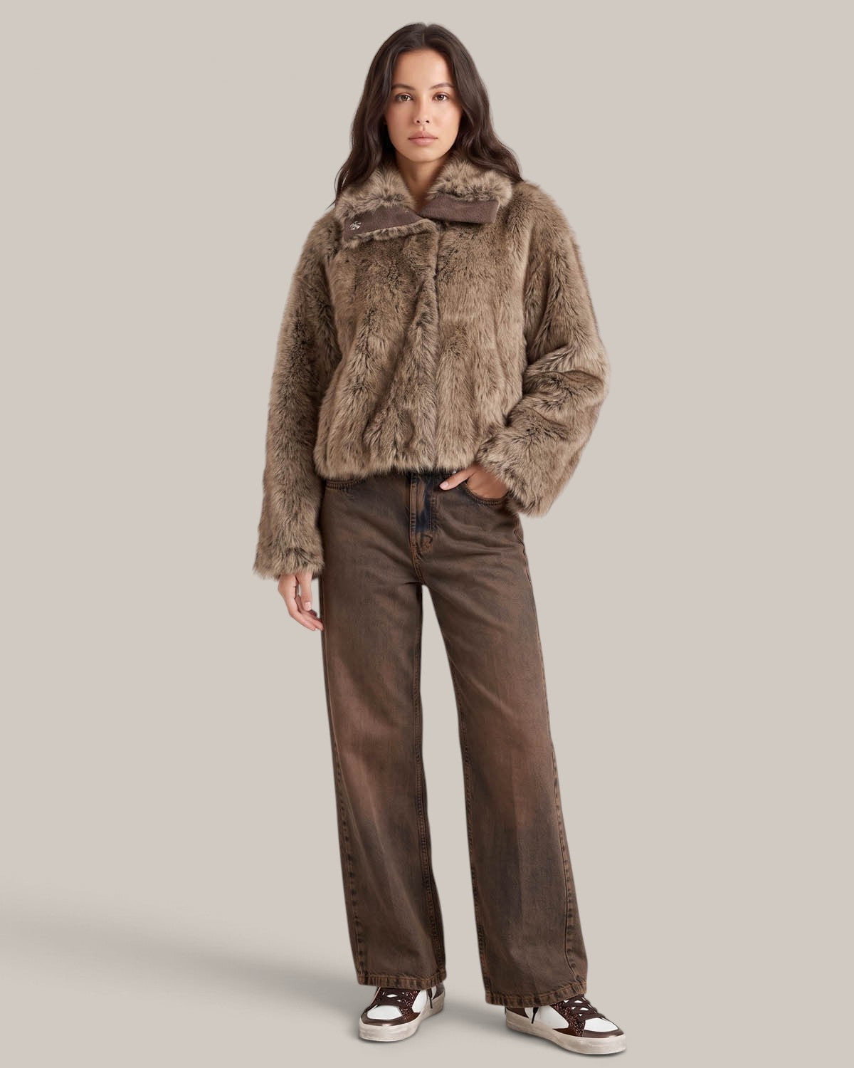 Alysi Fourrure Super Fur Col Montant