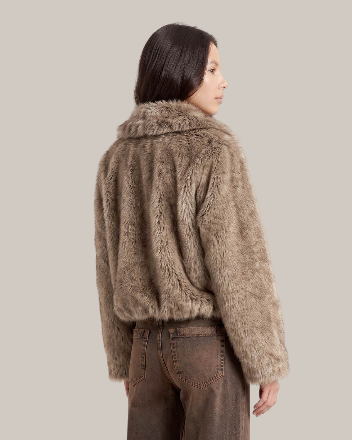 Alysi Fourrure Super Fur Col Montant