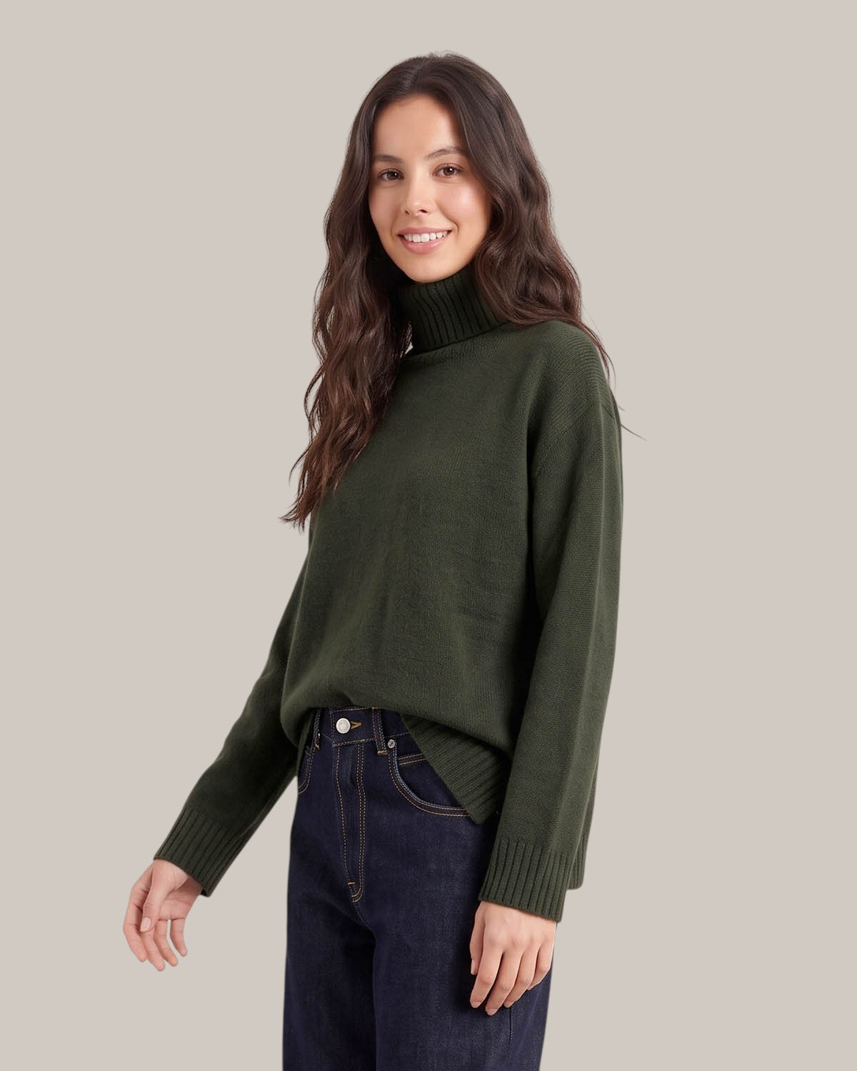 Alysi Pull Col Roulé en Cachemire