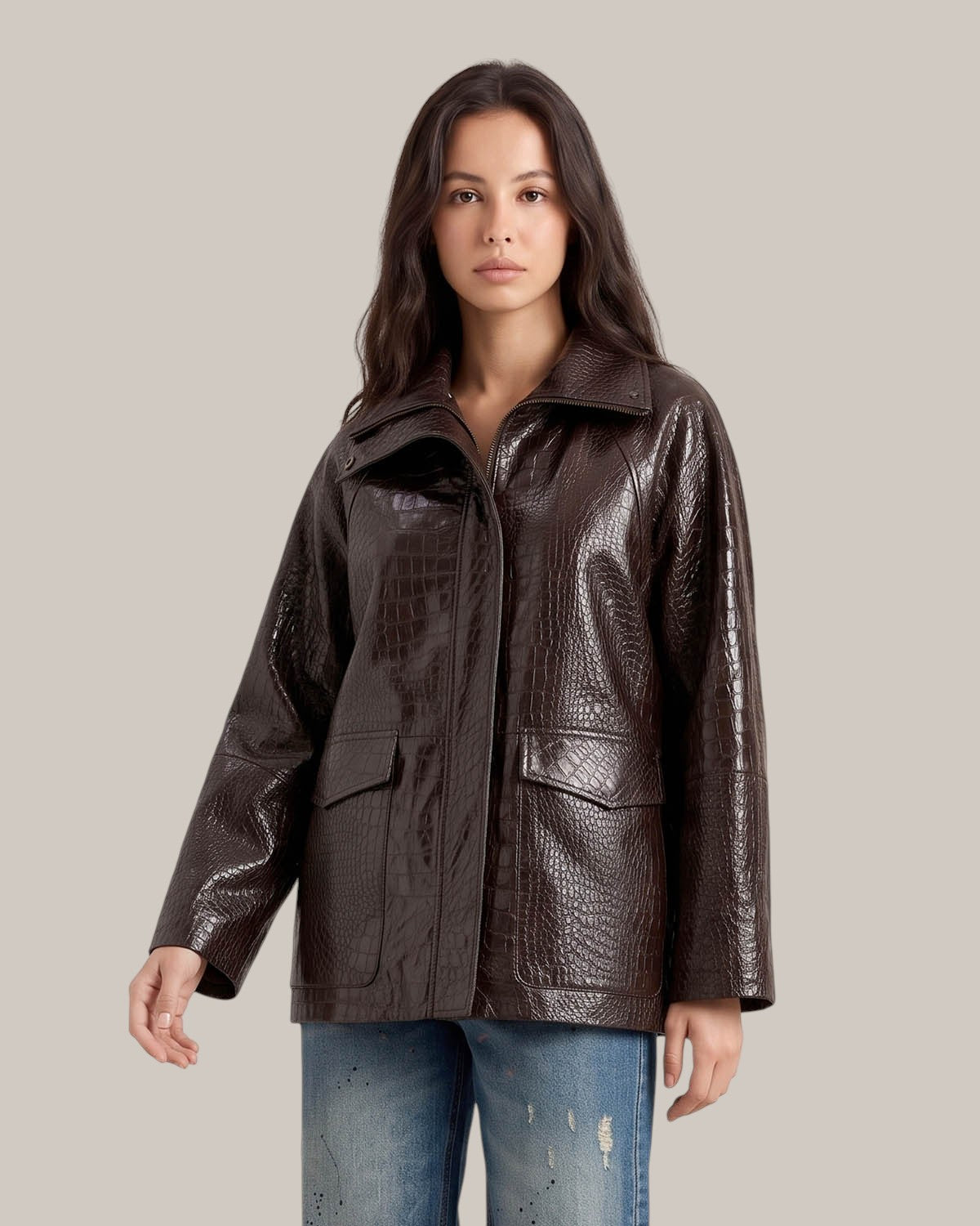 Alysi Caban Glossy Croco