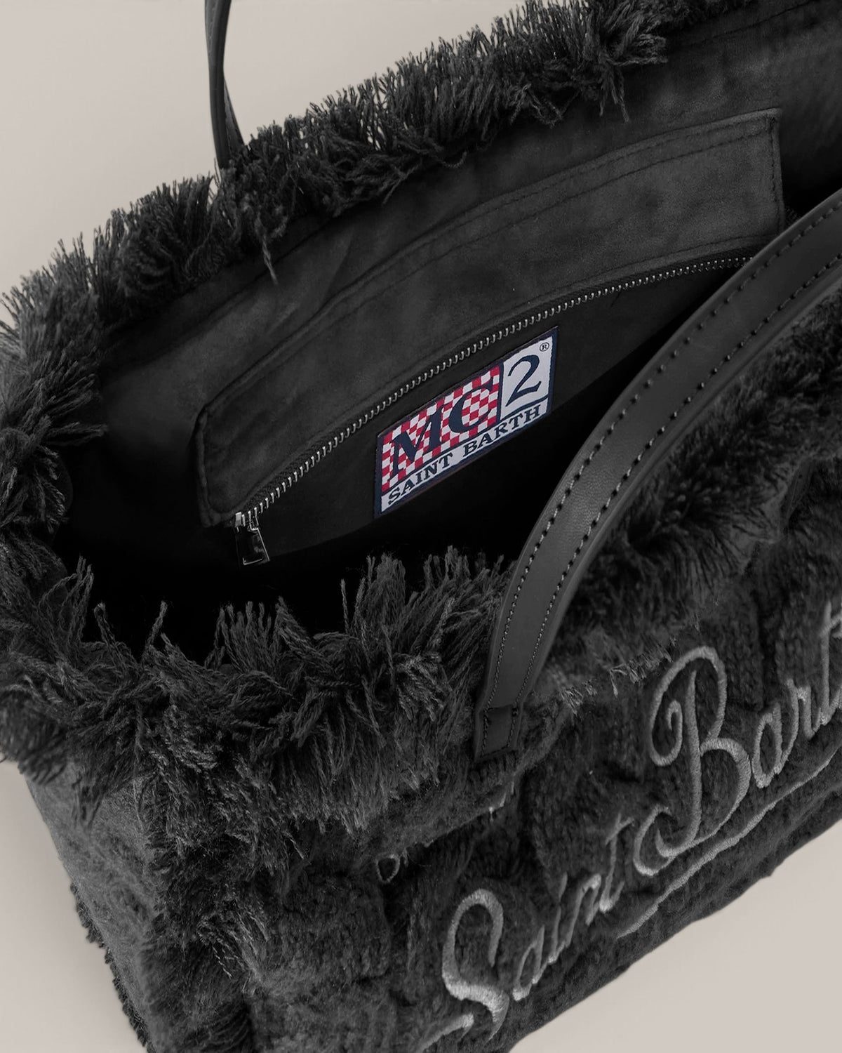 MC2 Saint Barth Tasche Collette mit Wollgeflecht