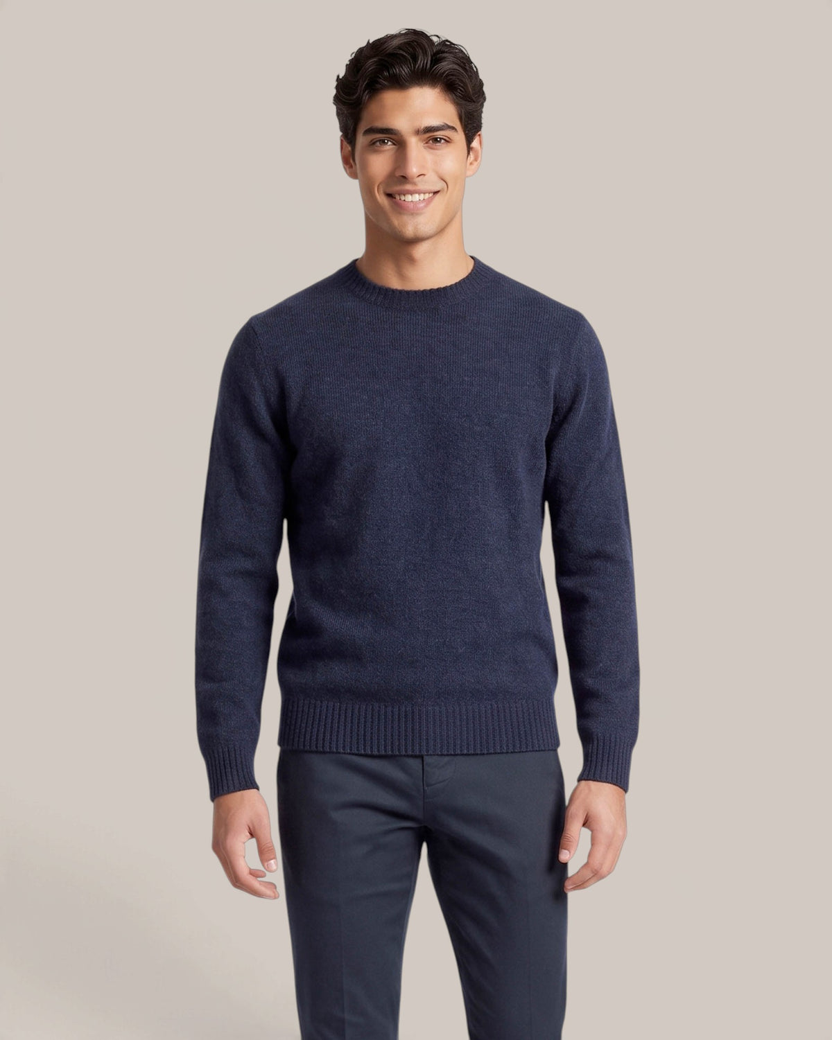 De Laurentiis Rundhals-Pullover
