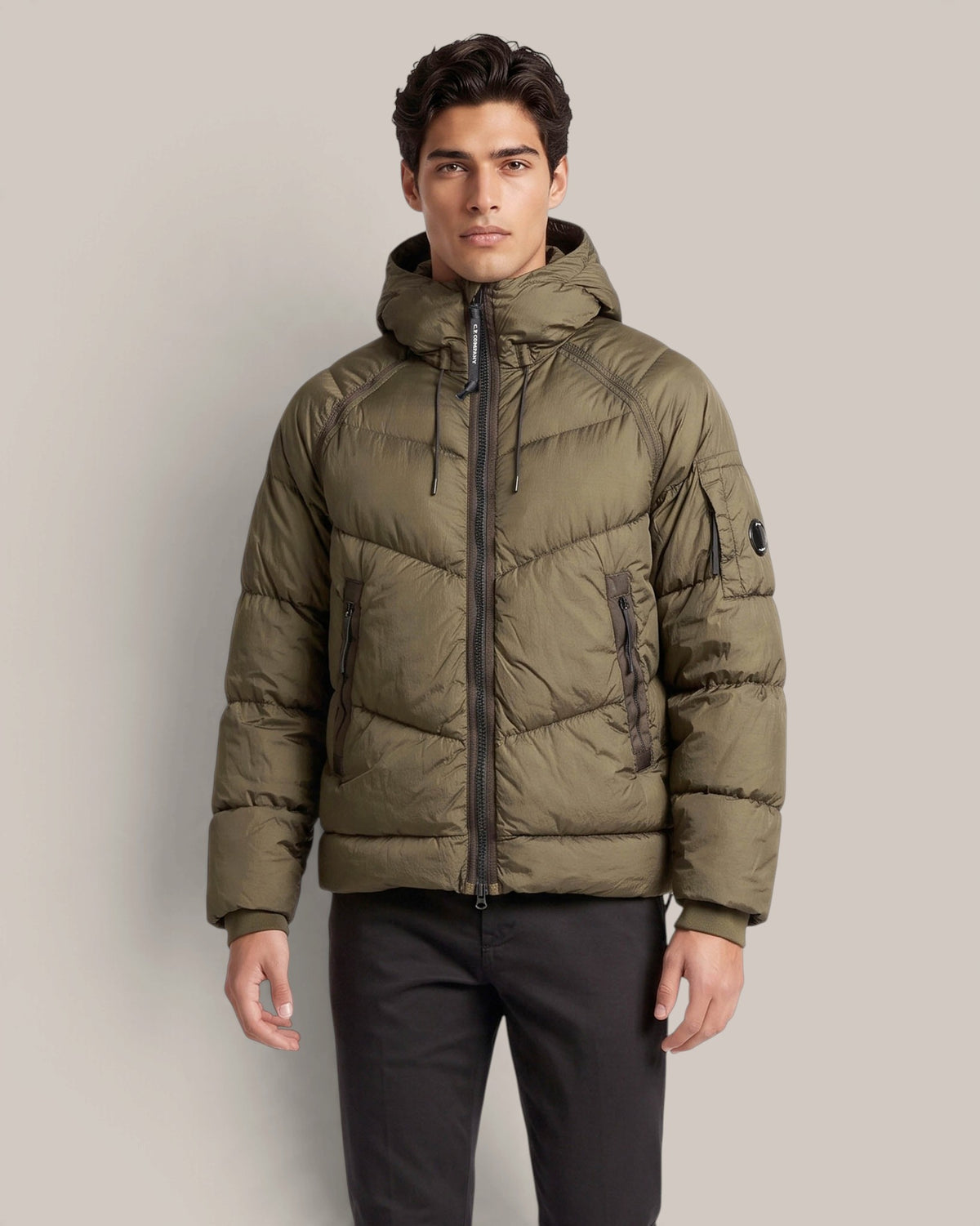 C. P. Company Daunenjacke mit Kapuze