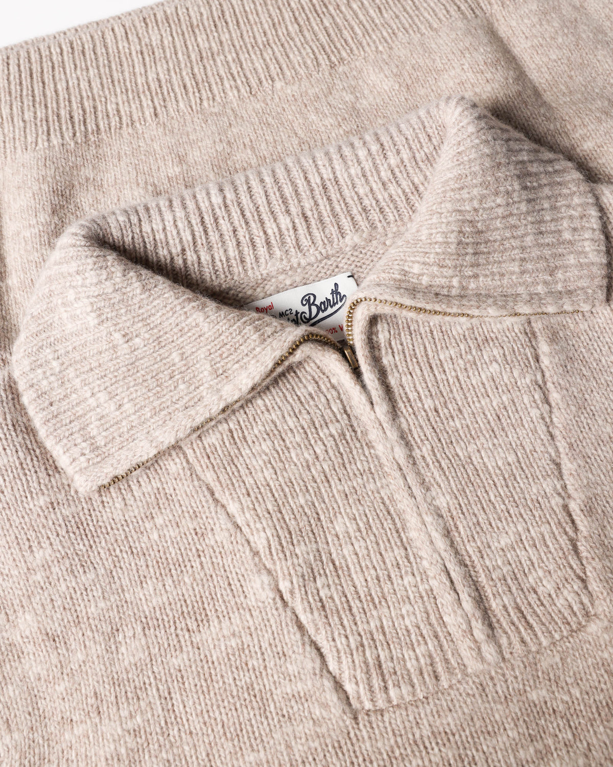 Mc2 Saint Barth Wesley Mouline Zip-Up Sweater