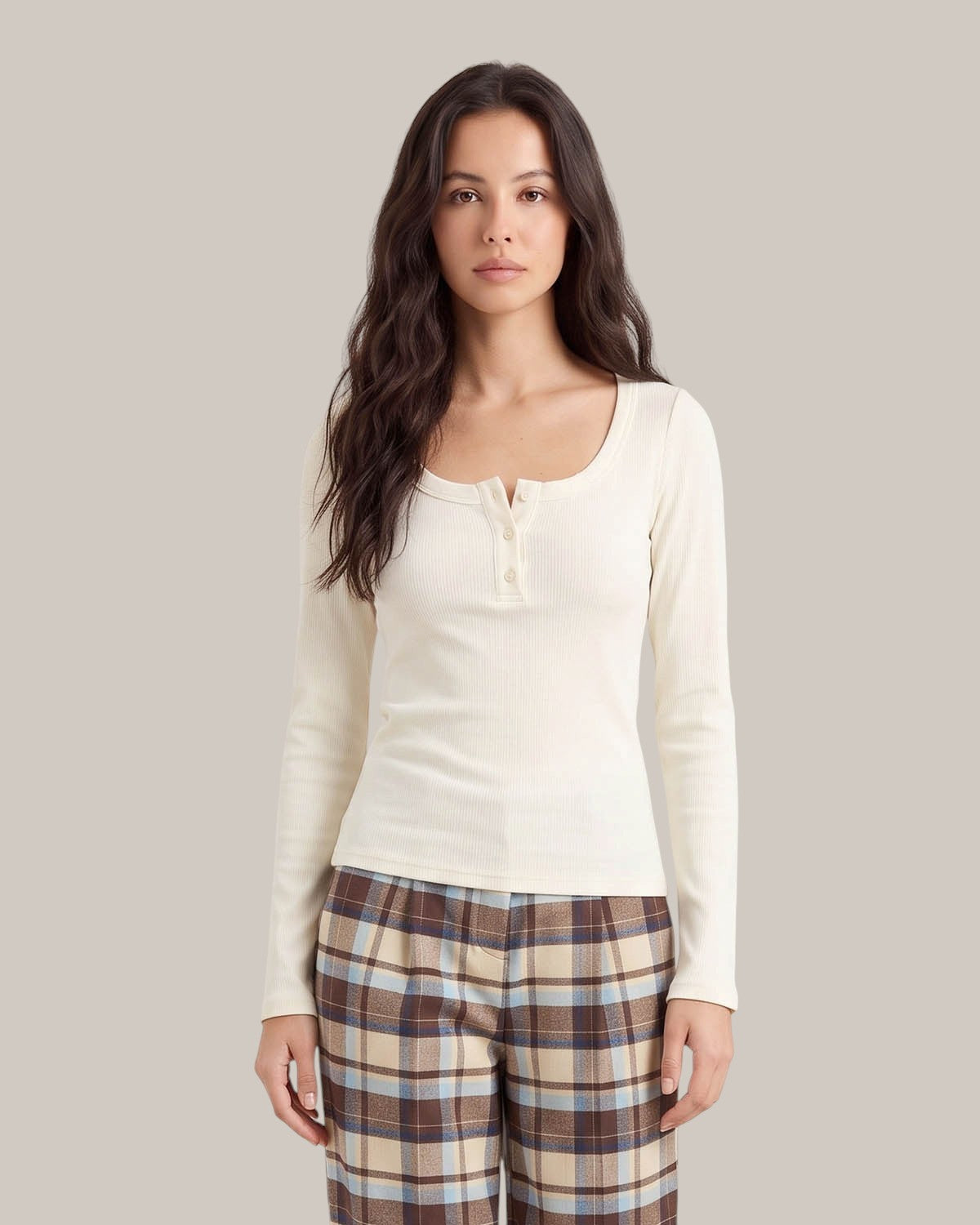 25.10 T-Shirt Serafino Manches Longues