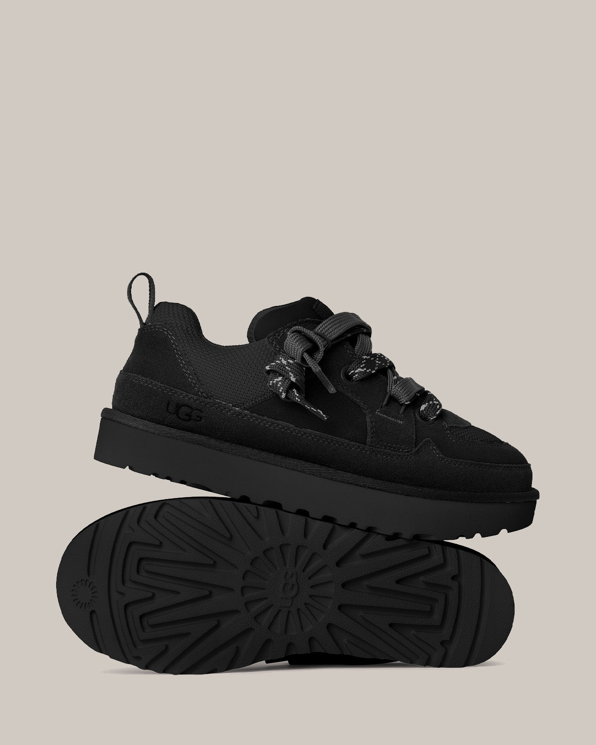 UGG W LO LOWMEL ブラック 25cm 新品未使用 UGG FW25 Sneakers Lo Lowmel 1169493-blk-blk