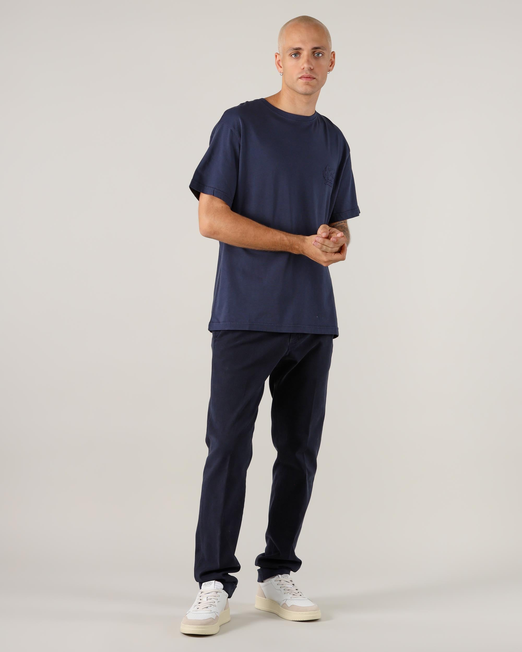 Etro T-Shirt Girocollo con Logo