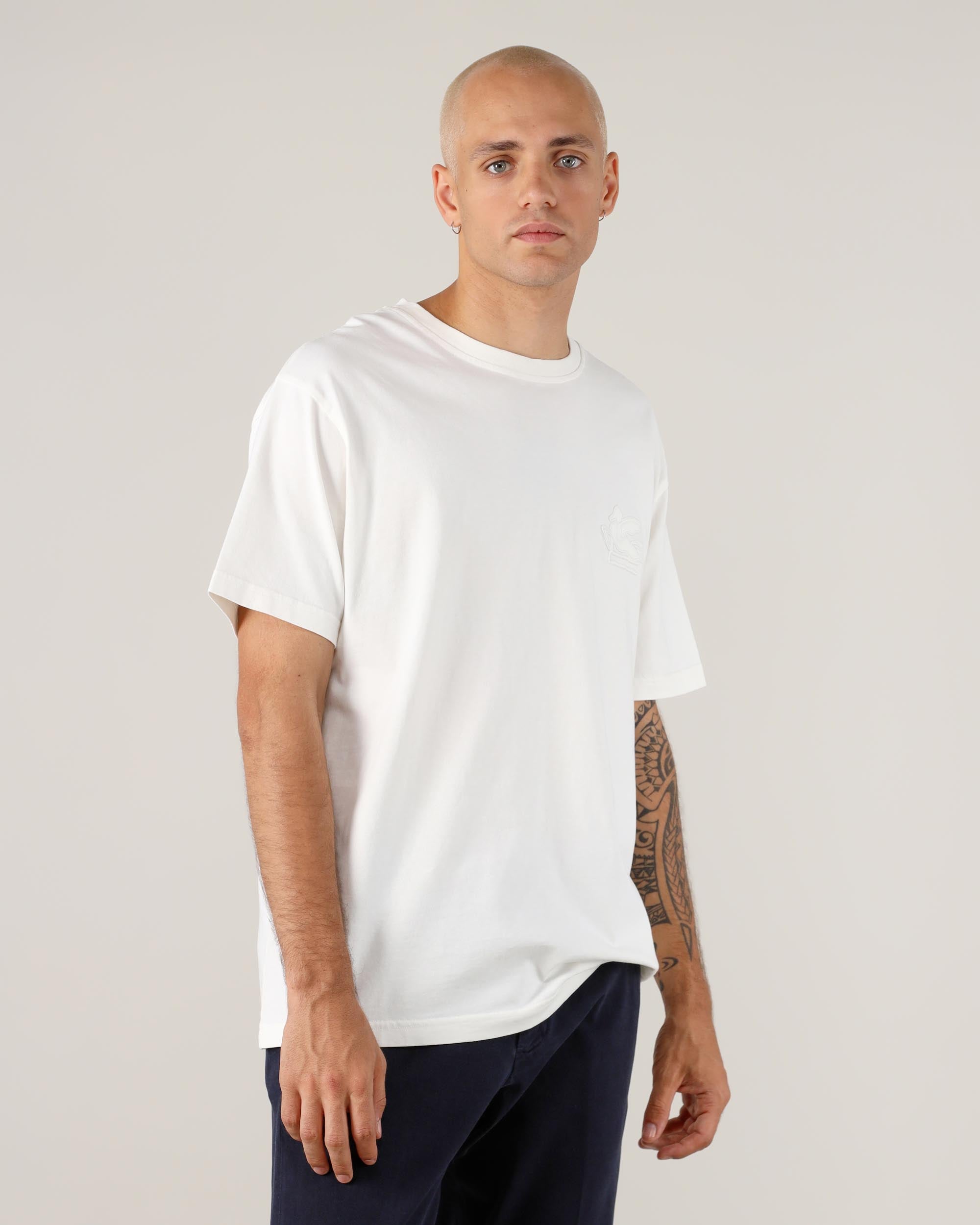 Etro T-Shirt Girocollo con Logo