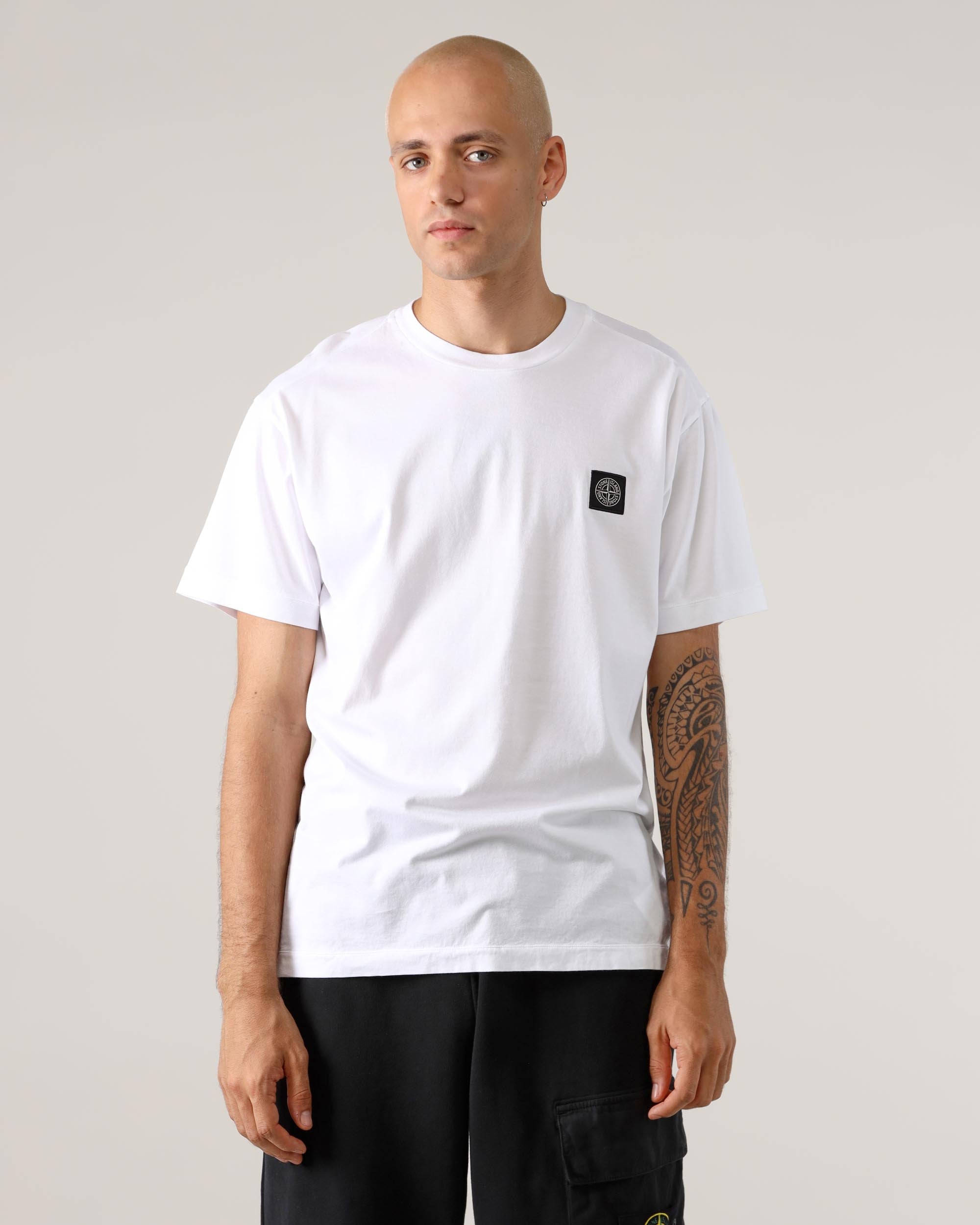 Stone Island T-Shirt Maniche Corte con Logo