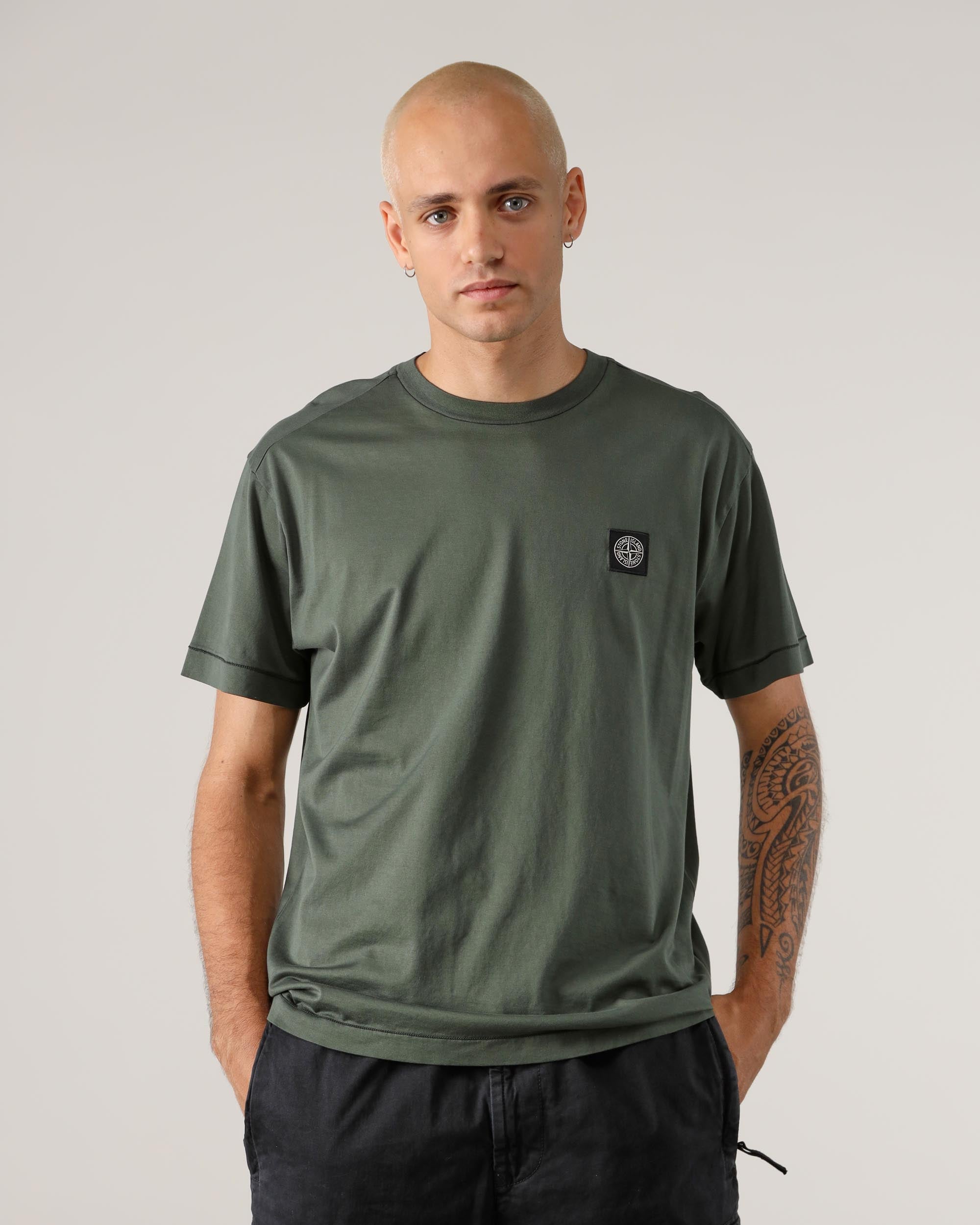 Stone Island T-Shirt Maniche Corte con Logo