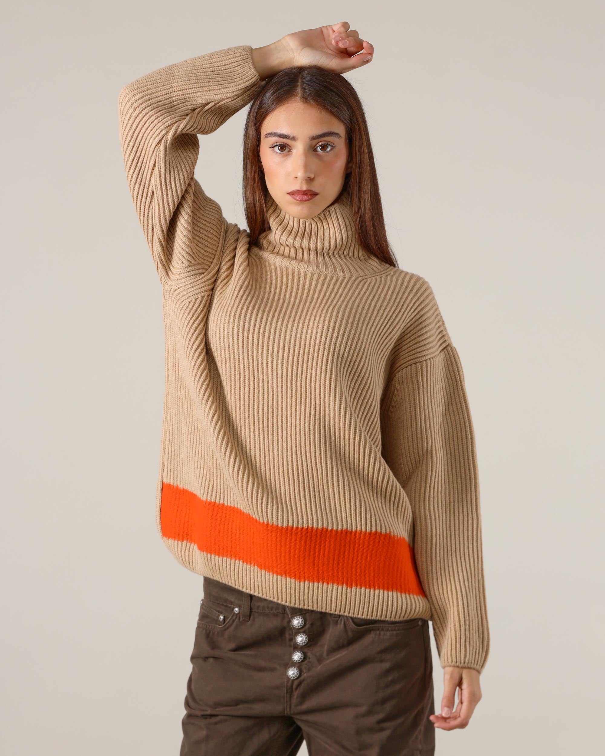 Msgm  Maglia Collo Alto
