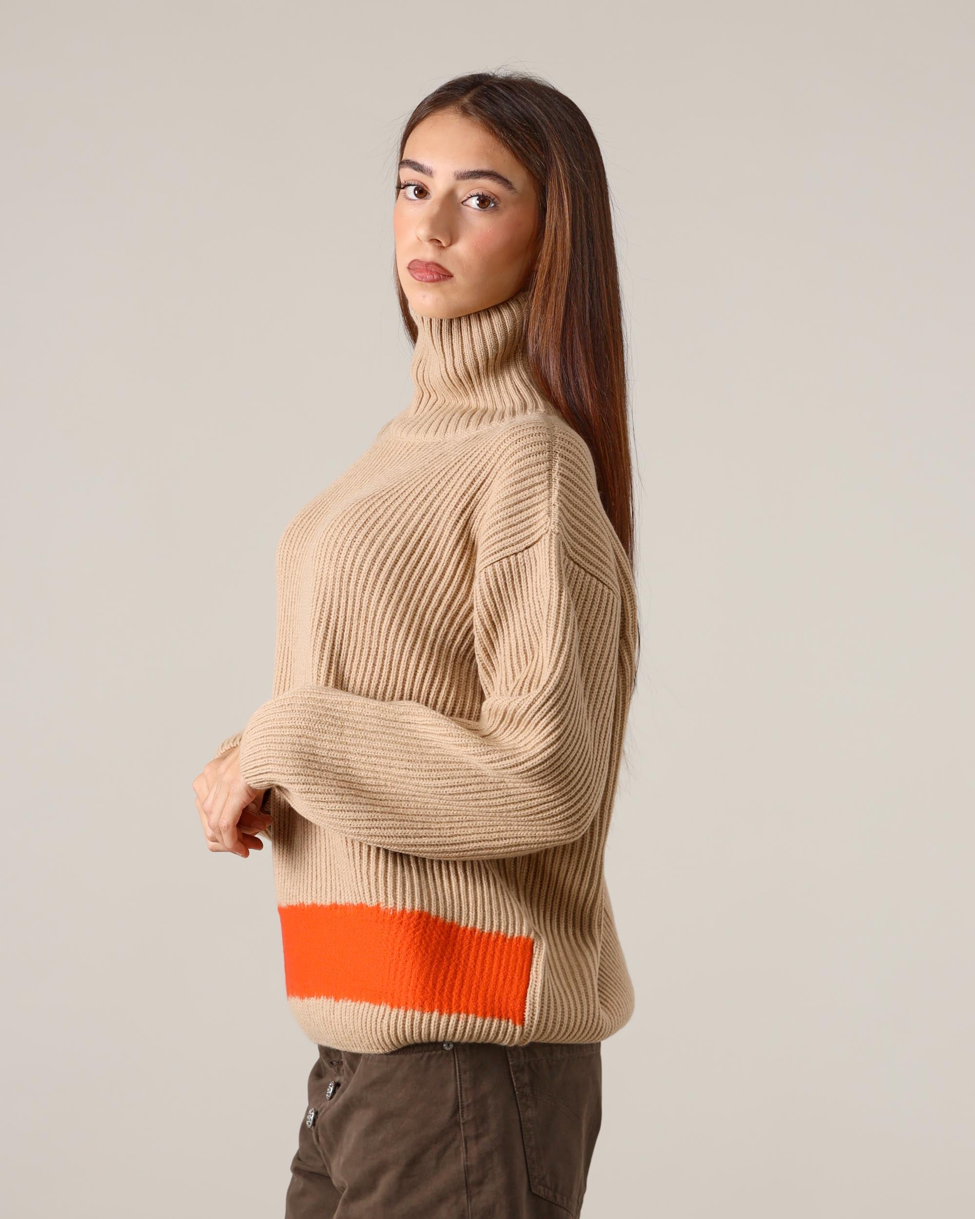Msgm  Maglia Collo Alto