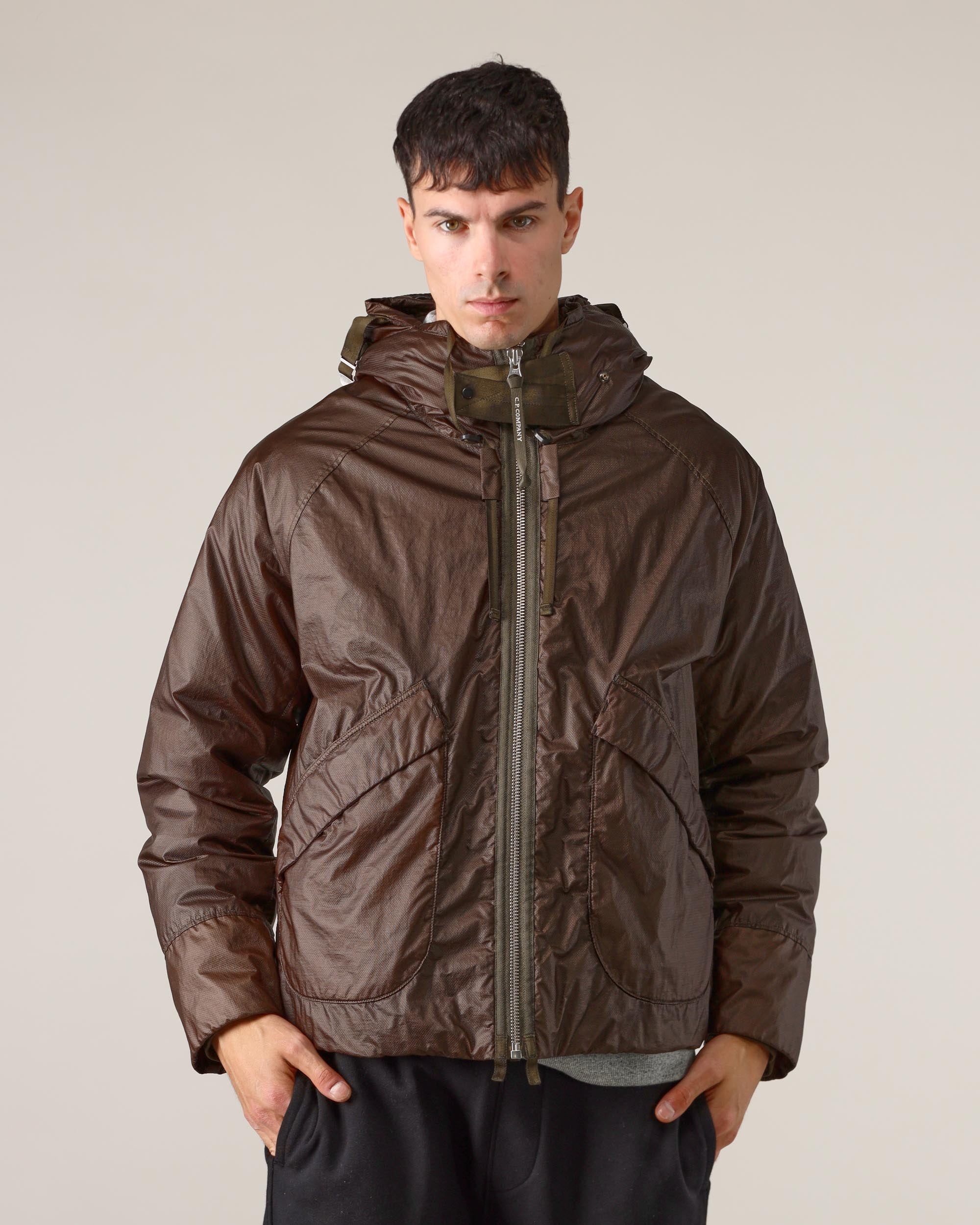 C. P. Company Giubbotto con Cappuccio Militare