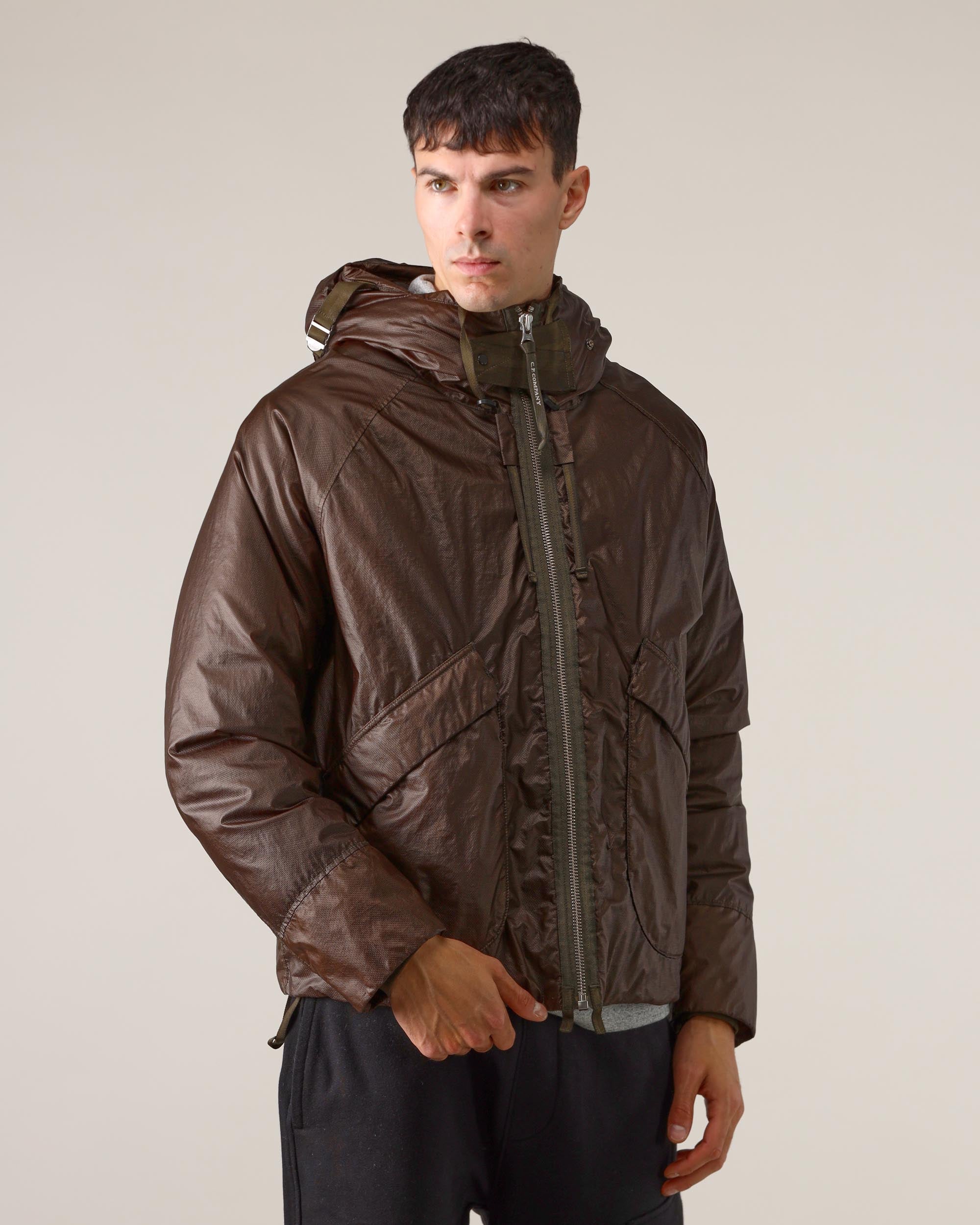 C. P. Company Giubbotto con Cappuccio Militare