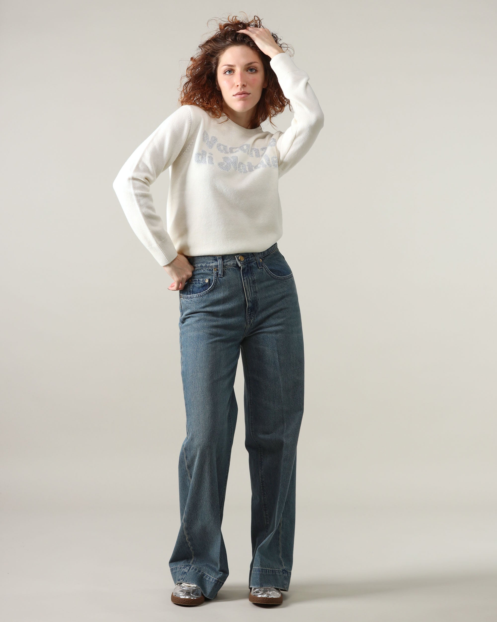 Mc2 Saint Barth Crewneck Sweater Vacanze Logo