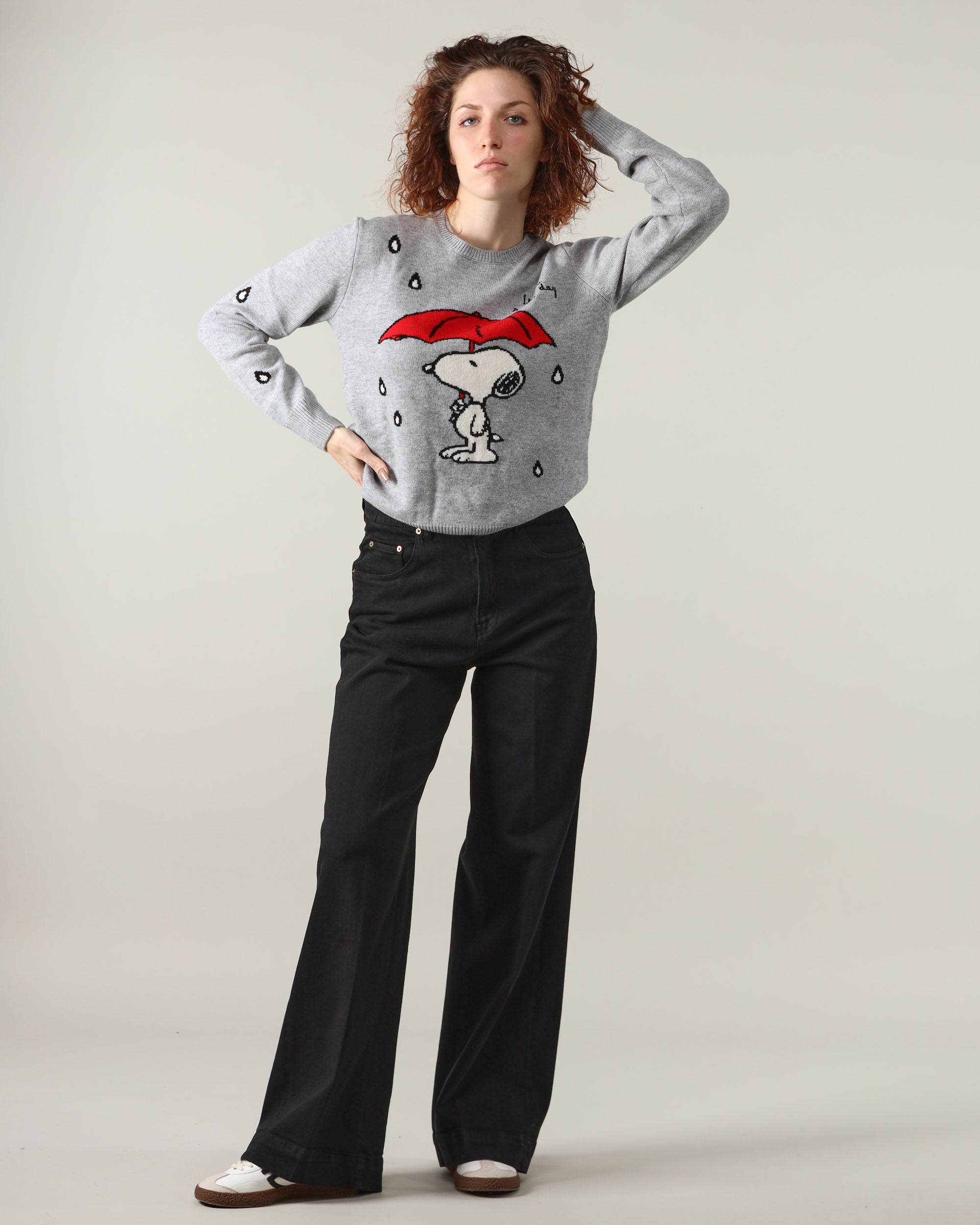 Mc2 Saint Barth Crewneck Sweater Snoopy Rain