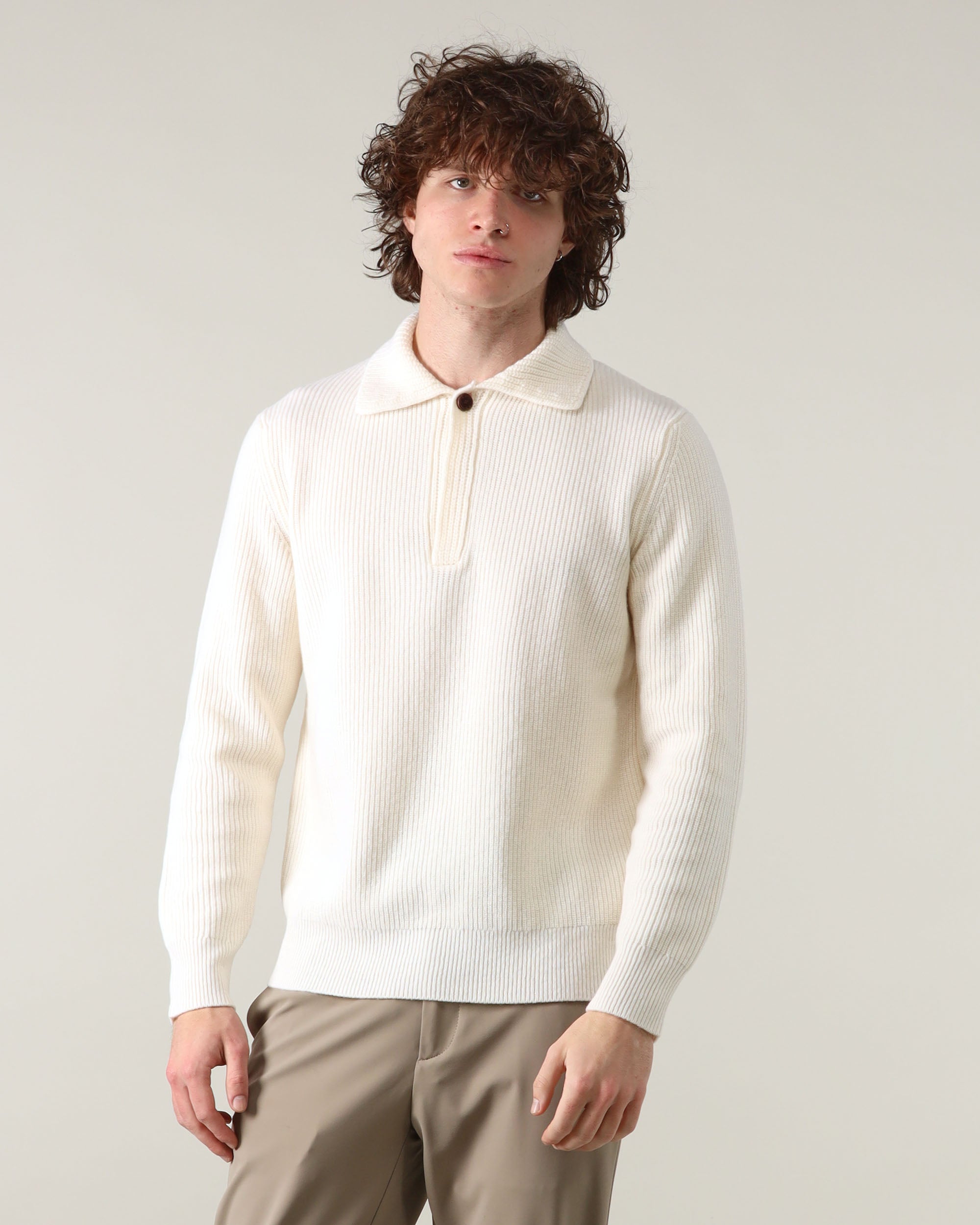 Ballantyne V Neck Polo Pullover