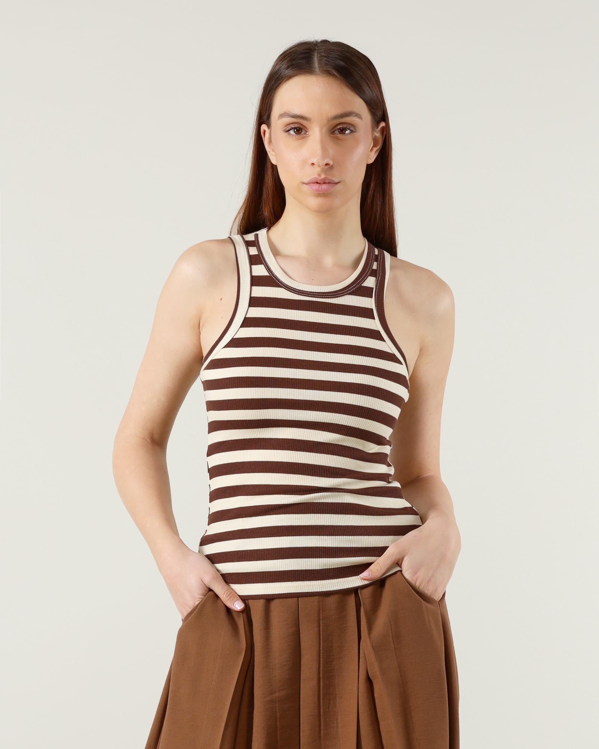 25.10 Canotta Costina Rigata