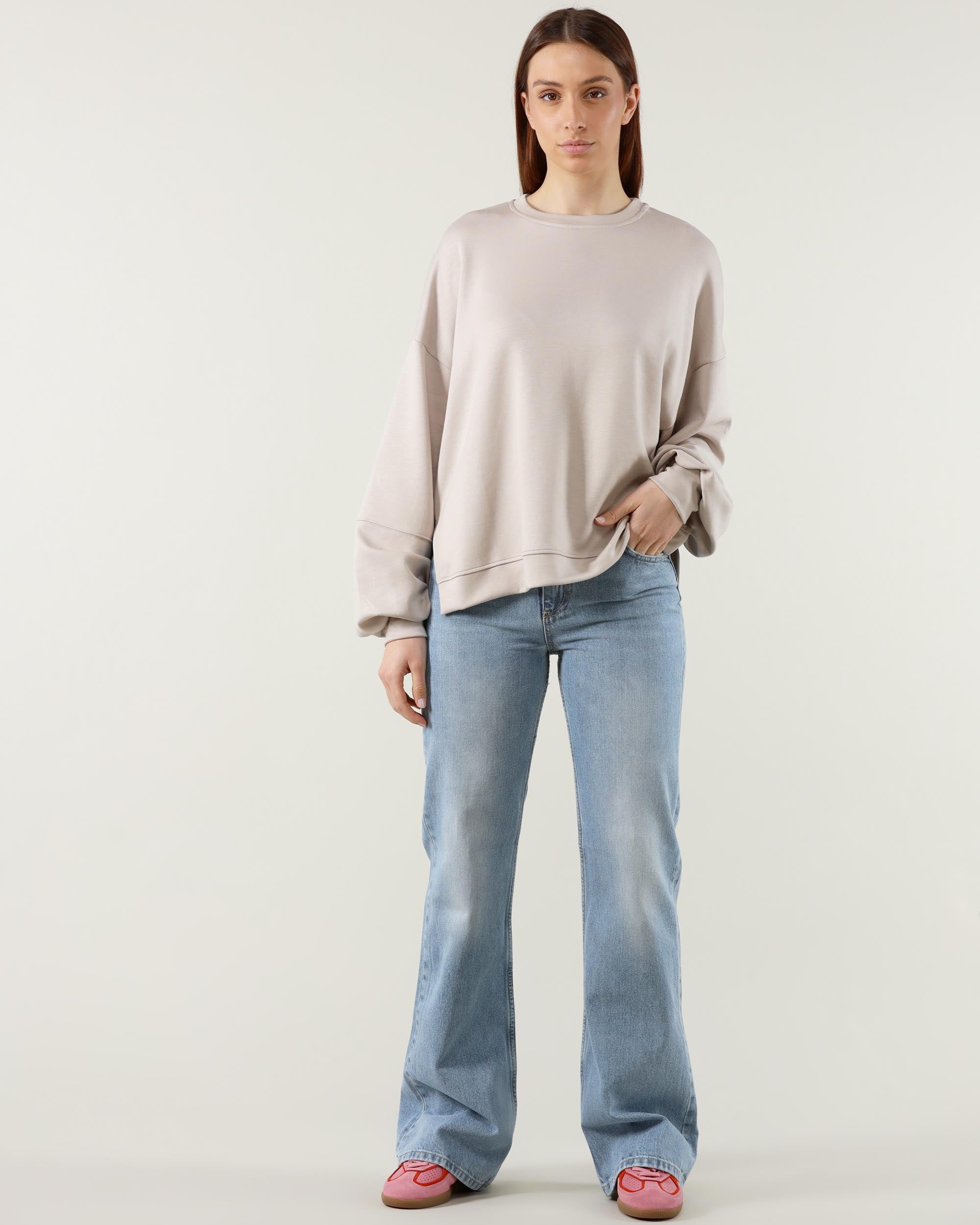 25.10 Felpa Girocollo Over