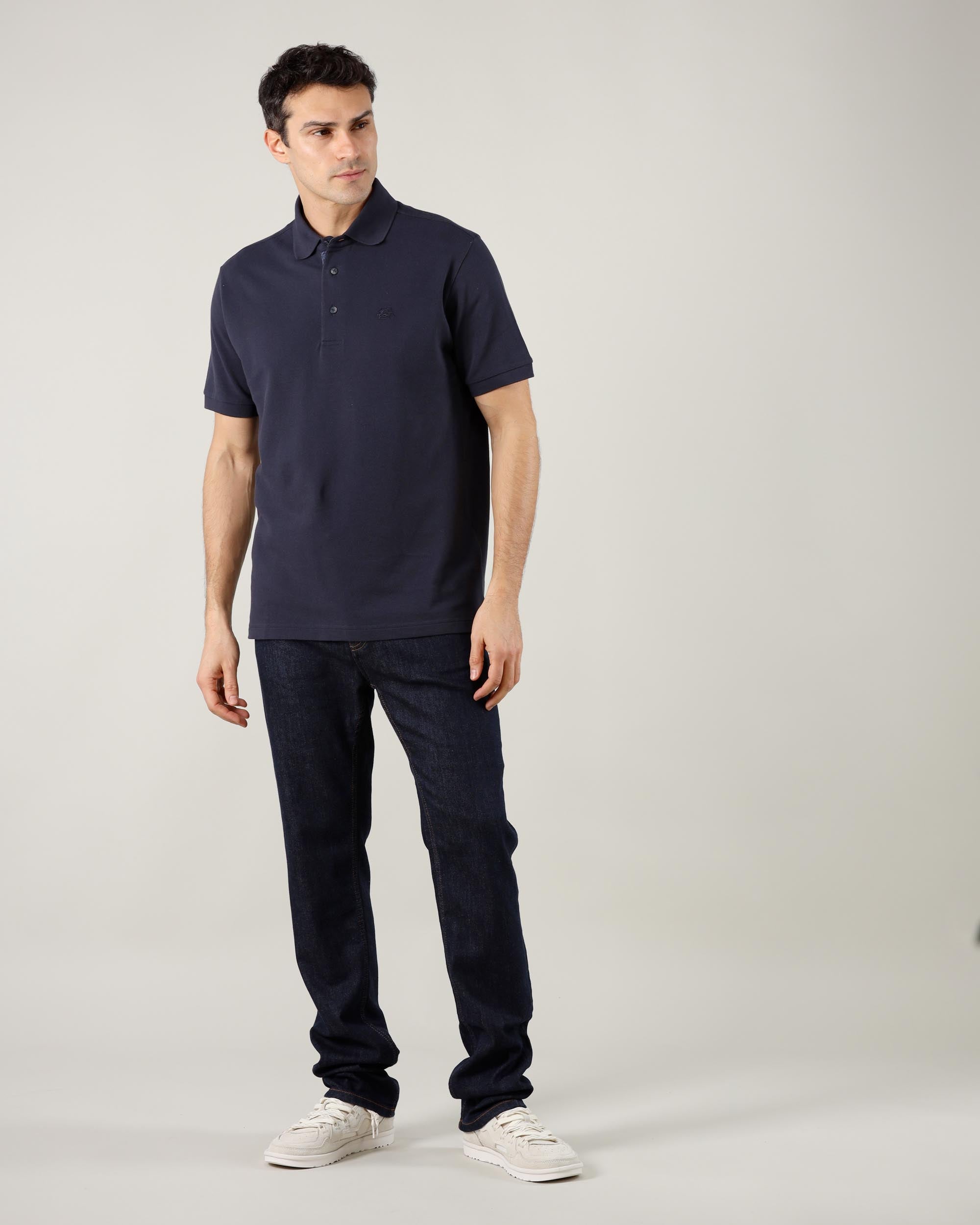 Etro Polo Roma con Dettagli Stampati