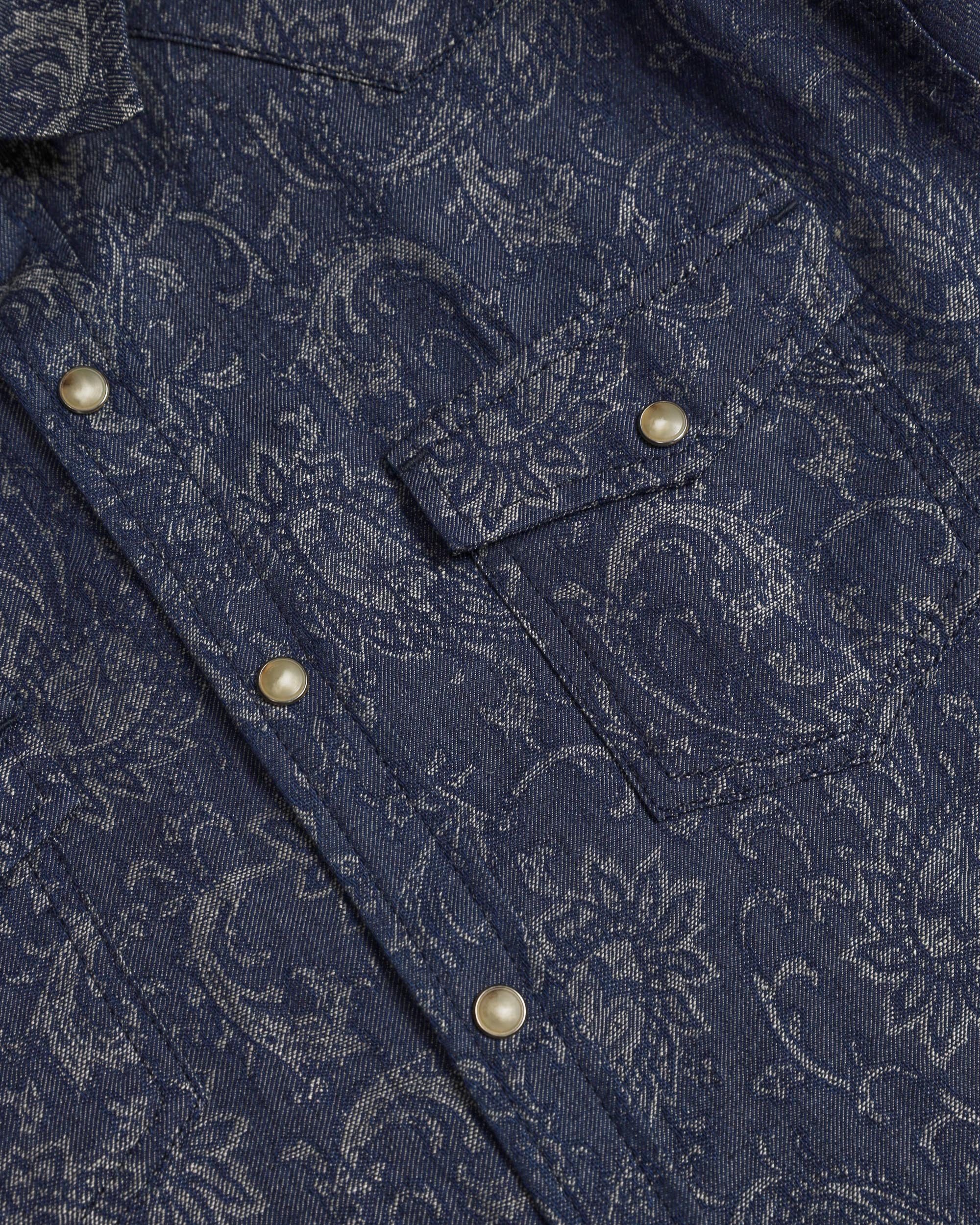 Chemise en denim style western Etro